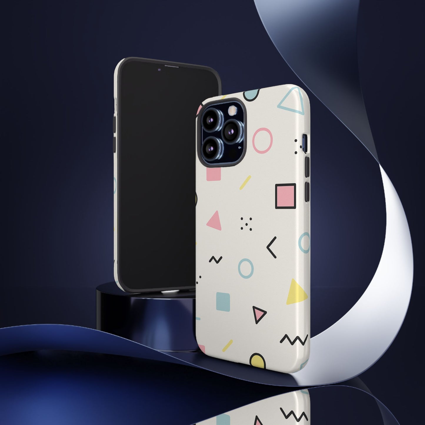 Geometric Phone Case - Stylish Tough Cases for Trendsetters, Unique Phone Covers, Modern Accessories, Gift Ideas for Her