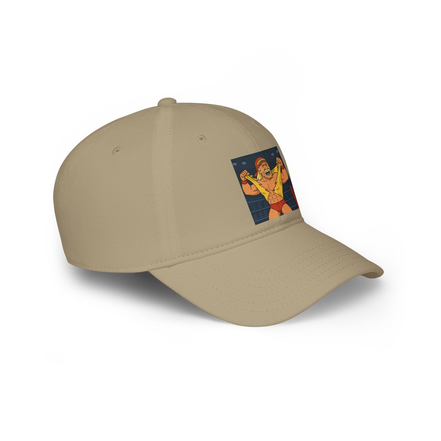 Vibrant Wrestling Cap, Fun Low Profile Baseball Cap for Sports Fans, Gift for Wrestlers, Birthday, Casual Wear, Unique Summer Hat, hulk hogan