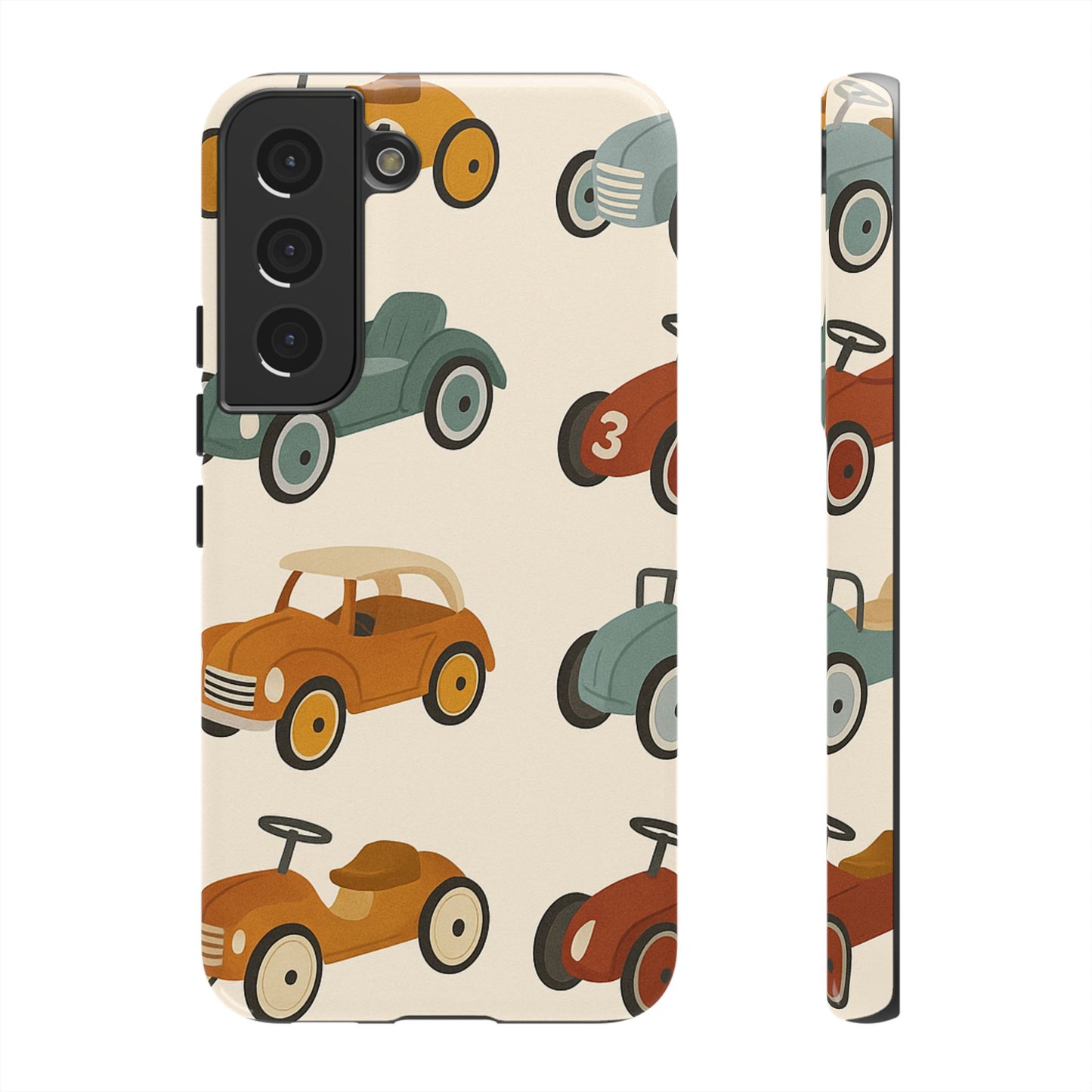 Vintage Car Phone Case, Tough Cases, Kids Gift, Car Lover Accessory, Retro Style, Phone Protection, Unique Design, pedal cars
