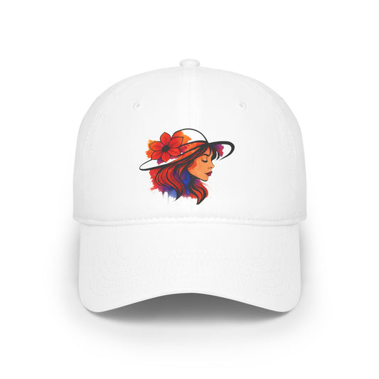 Vibrant Floral Low Profile Baseball Cap | Perfect Gift for Summer, Beach Day, Outdoor Adventures, Stylish Accessory, Cap with Trendy Design