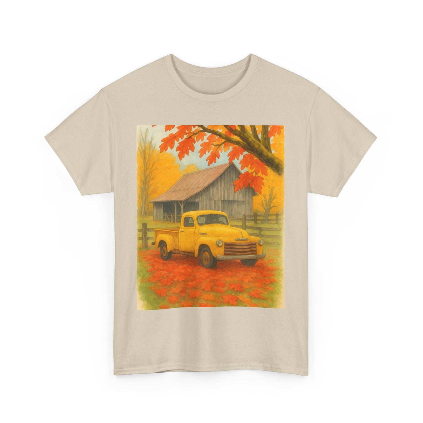 Autumn Vibes Unisex Heavy Cotton Tee, Fall Shirt, Vintage Truck Tee, Cozy [...]