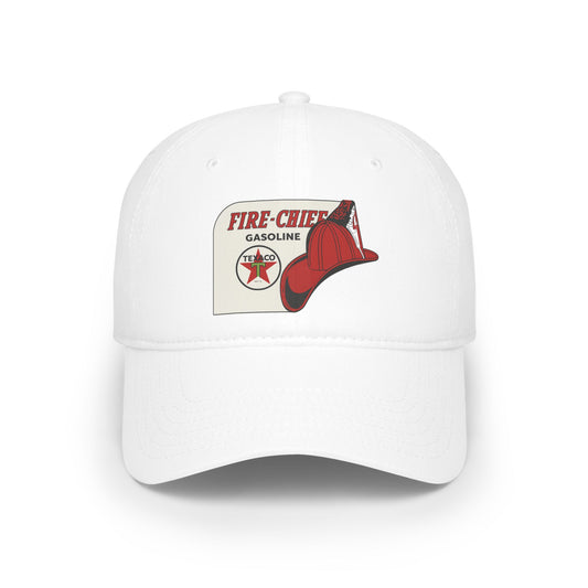 Vintage Fire Chief Baseball Cap, Ideal for Firefighters, Red Hat, Gasoline Logo Cap, Unique Gift for Men and Women