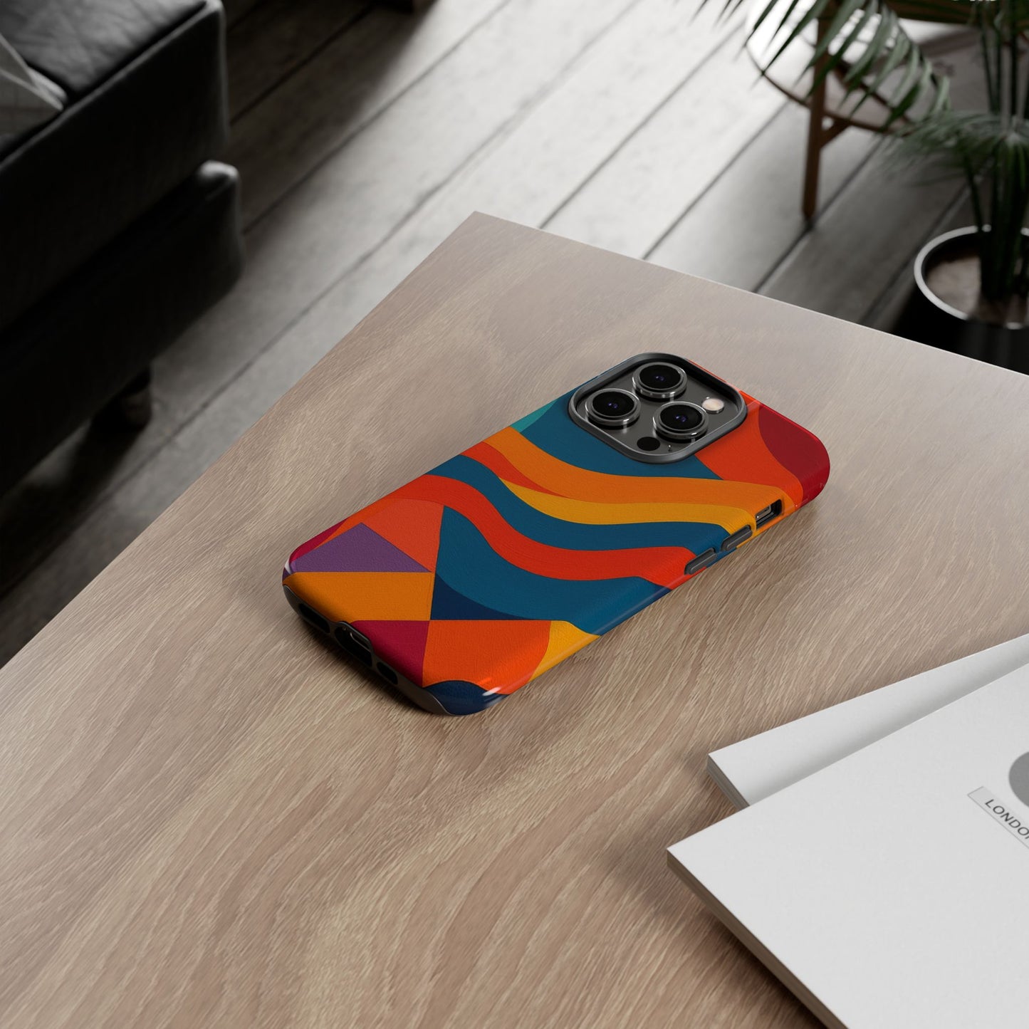 Vibrant Phone Case, Abstract Design Cover, Tough Cases for All Occasions, Stylish Gift for Tech Lovers, Modern Phone Accessories