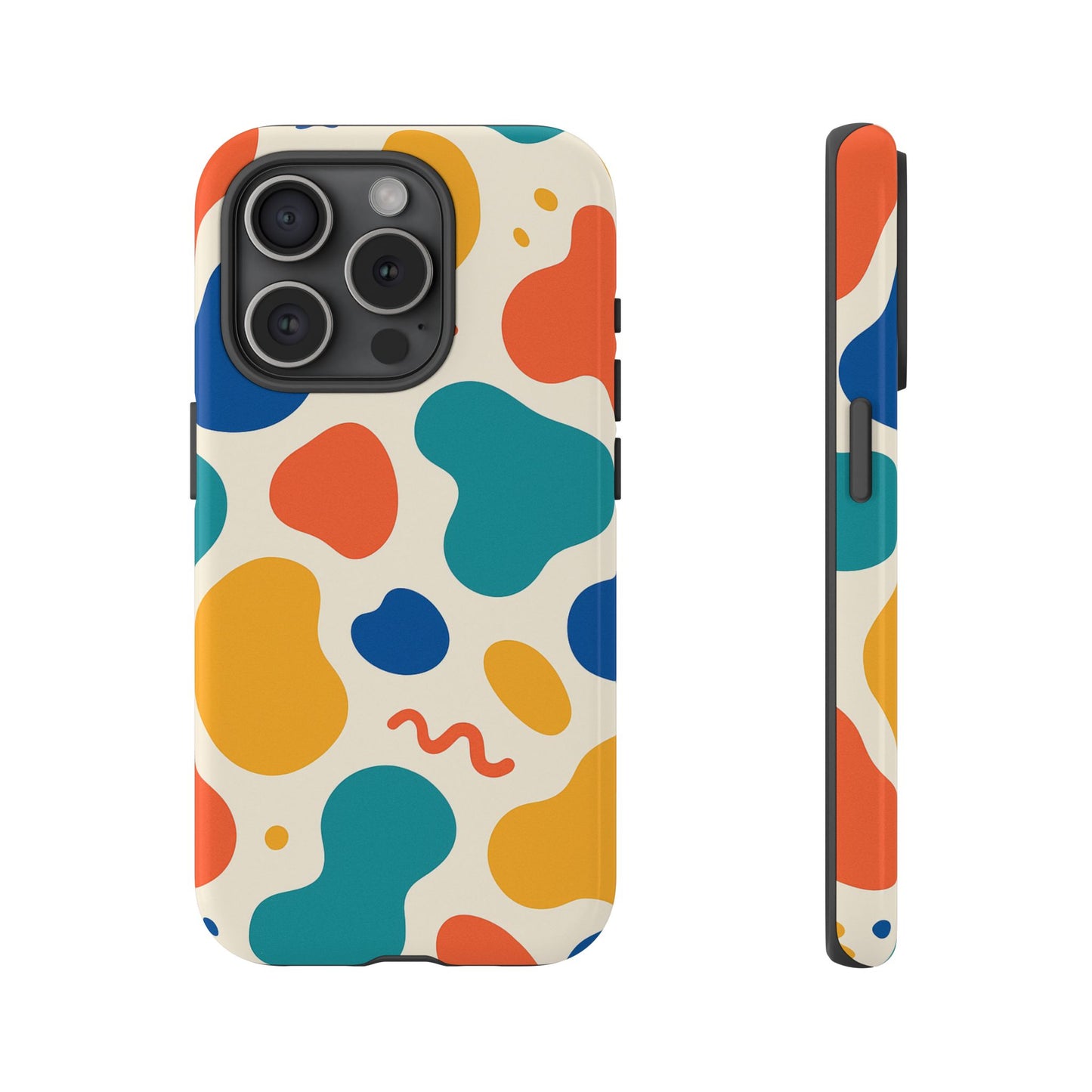 Colorful Phone Case with Abstract Design, Stylish Phone Cover, Trendy Tech Accessory for Her, Unique Gift Idea, Fun Patterned Case