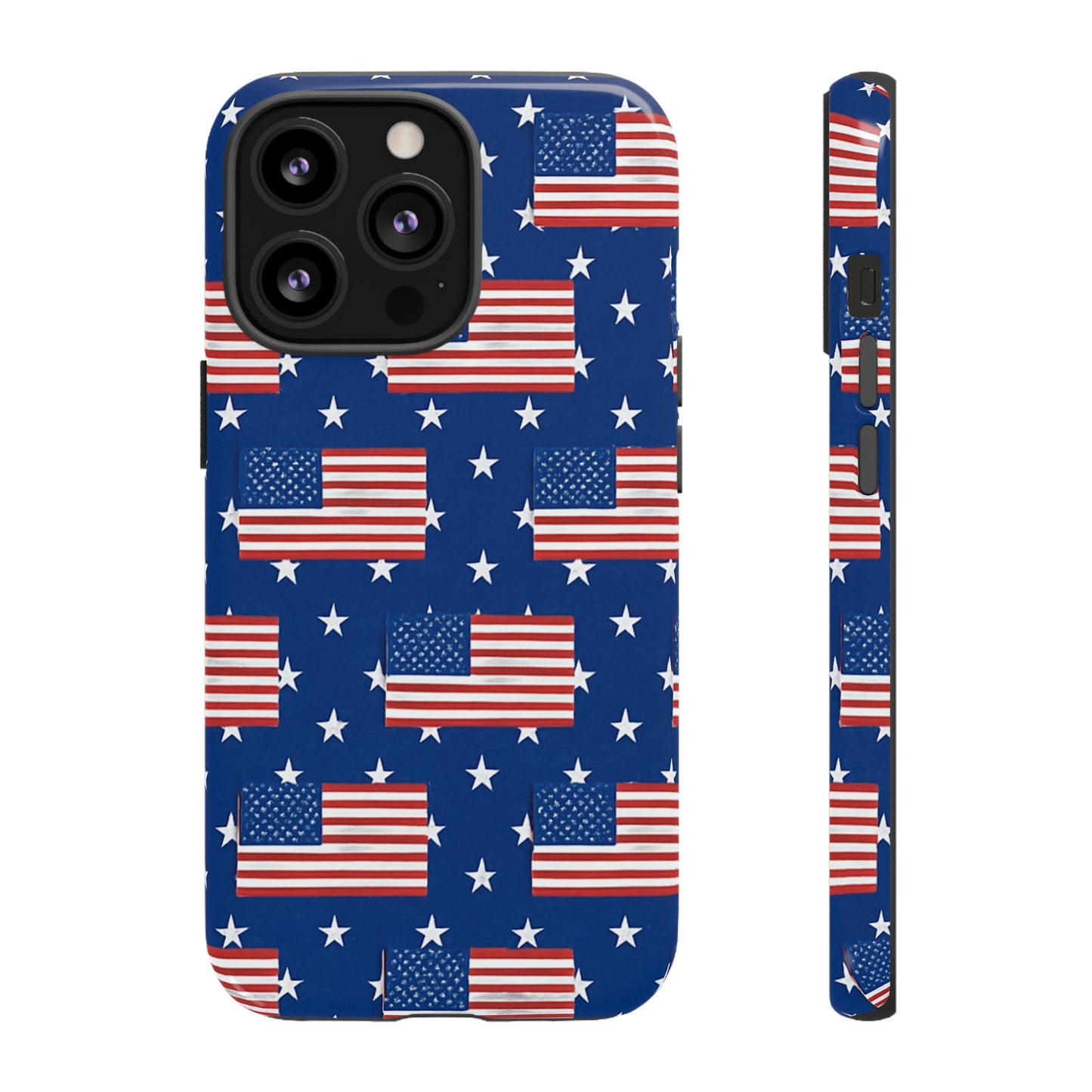Patriotic Phone Case, Independence Day Accessories, American Flag Design, Star-Spangled Cover, Summer BBQ Gift