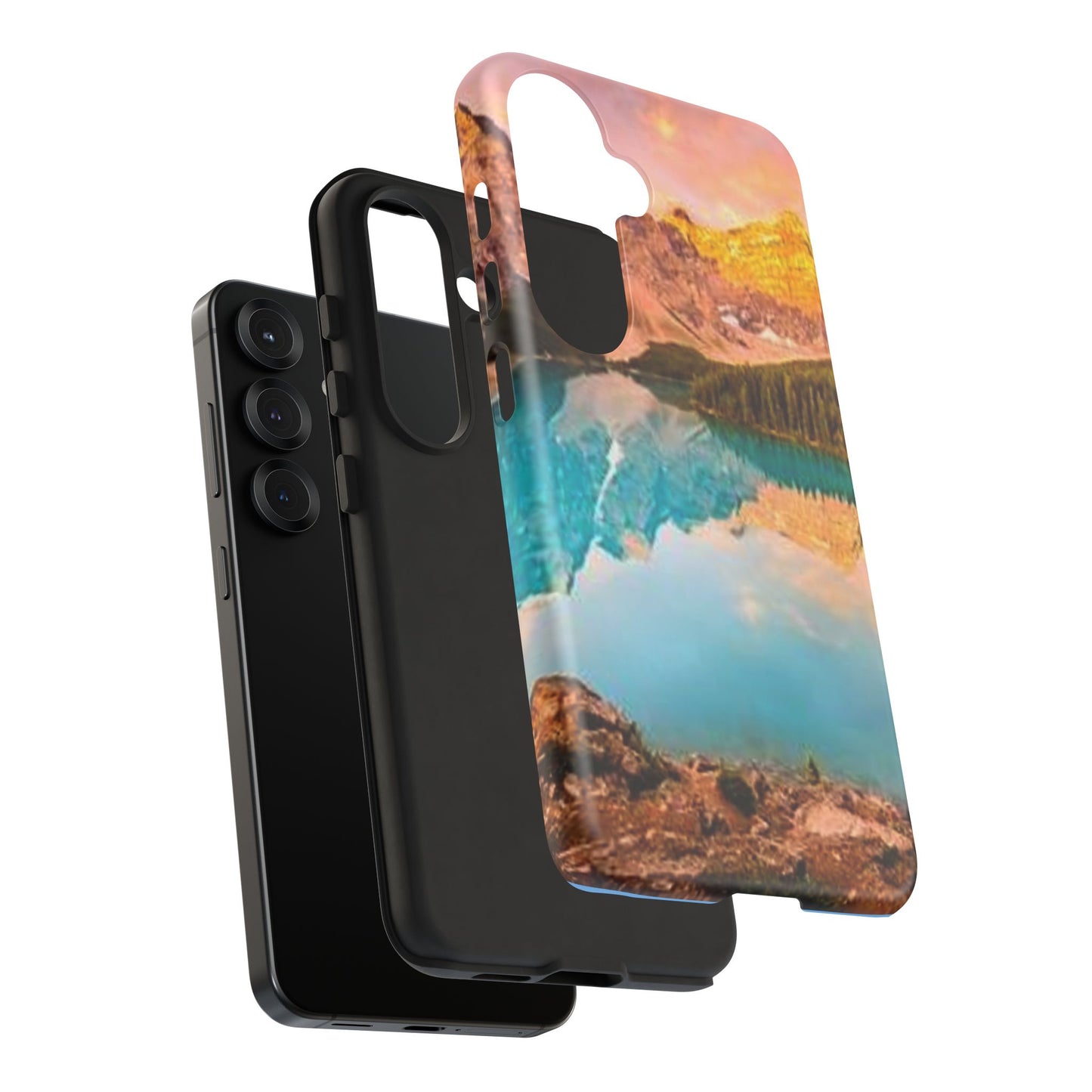 Nature-Inspired Phone Case with Mountain and Lake Design, Aesthetic Tough Cases for Outdoor Lovers, Phone Protection, Gift for Nature [...]