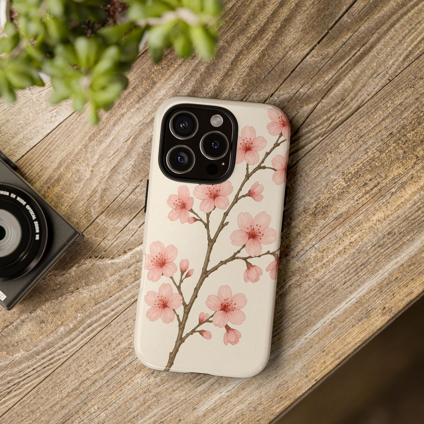 Cherry Blossom Phone Case, Floral Phone Cover, Tough Case for Gifts, Spring Decor, Cute Tech Accessories, Nature Lover's Gift