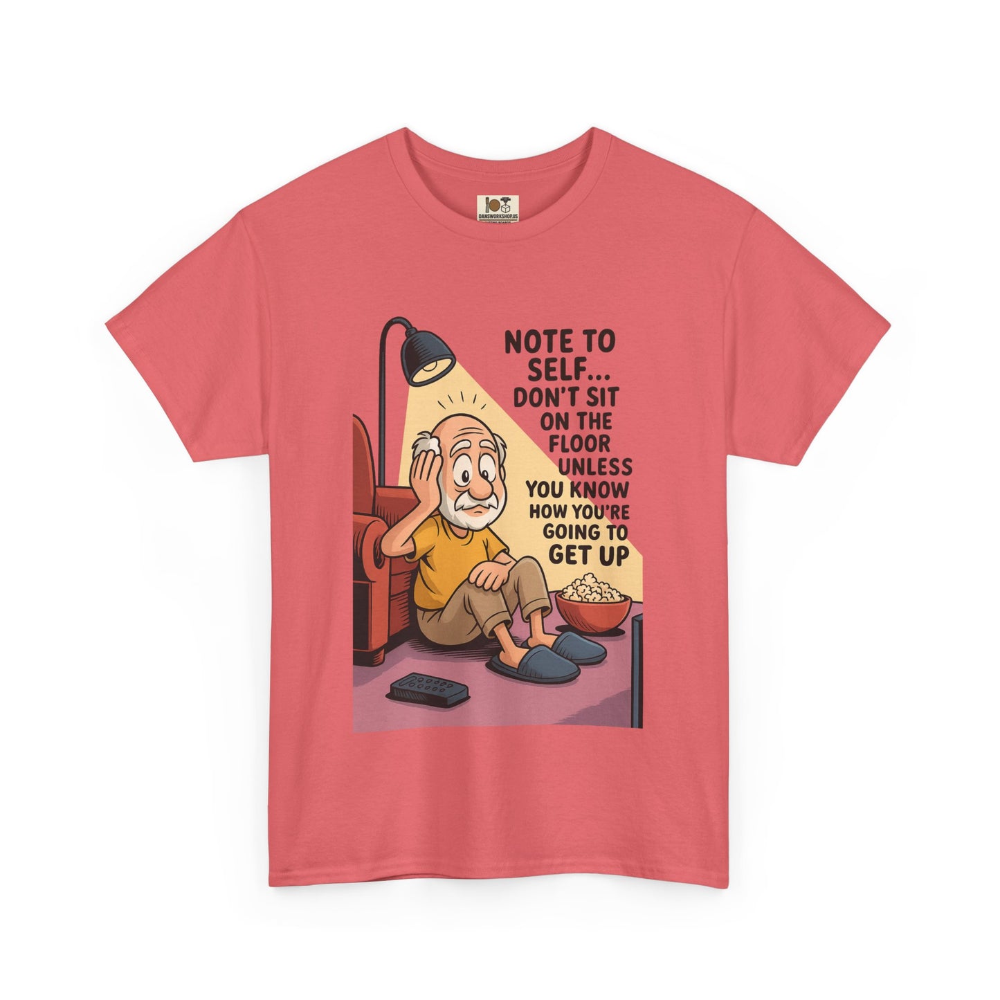 Funny Note to Self Tee for Laziness Lovers, Humor T-Shirt, Quirky Cotton Shirt, Gift for Friends, Relaxation Apparel