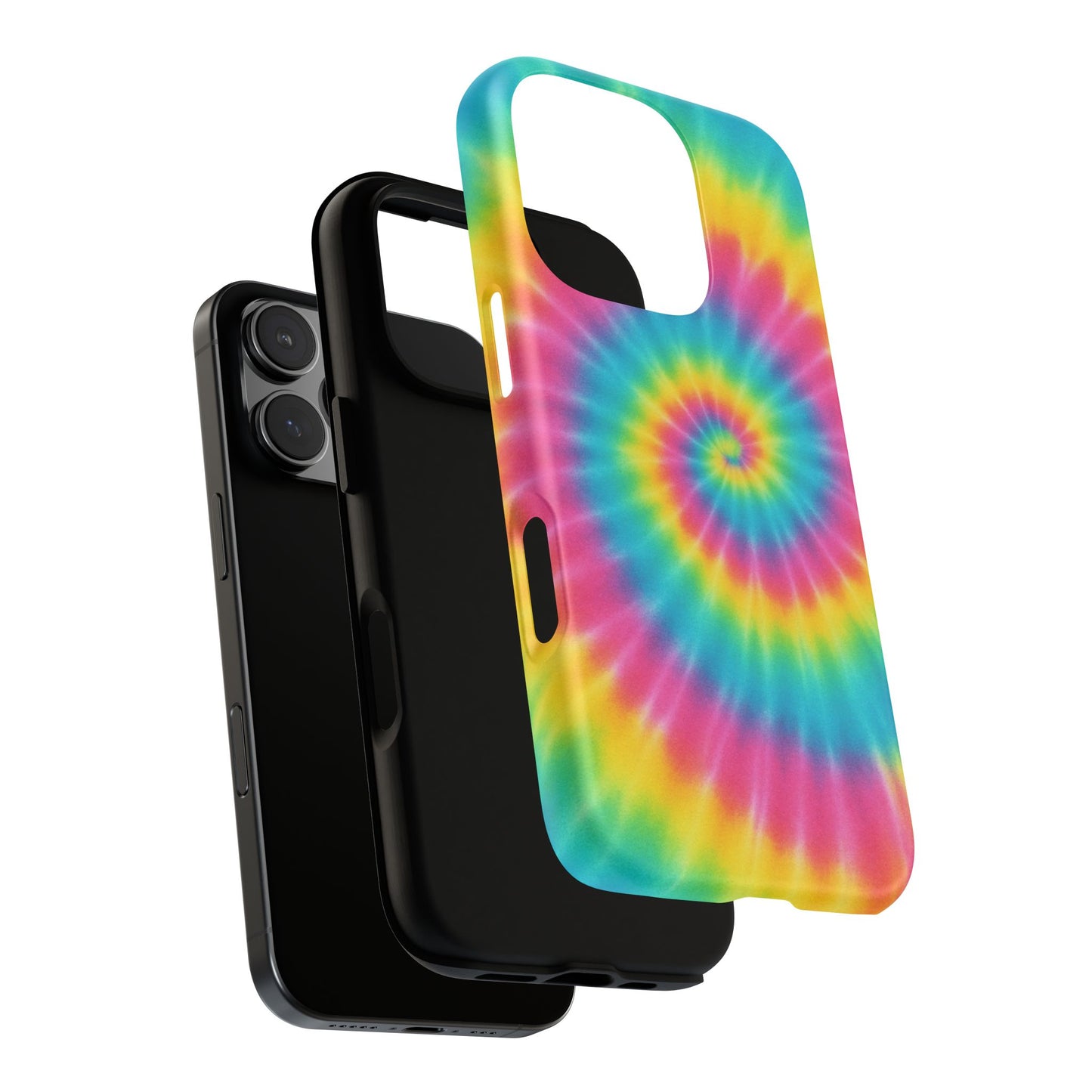 Colorful Tie-Dye Phone Case, Vibrant Phone Cover, Boho Style Accessory, Gift for Teens, Trendy Phone Accessories