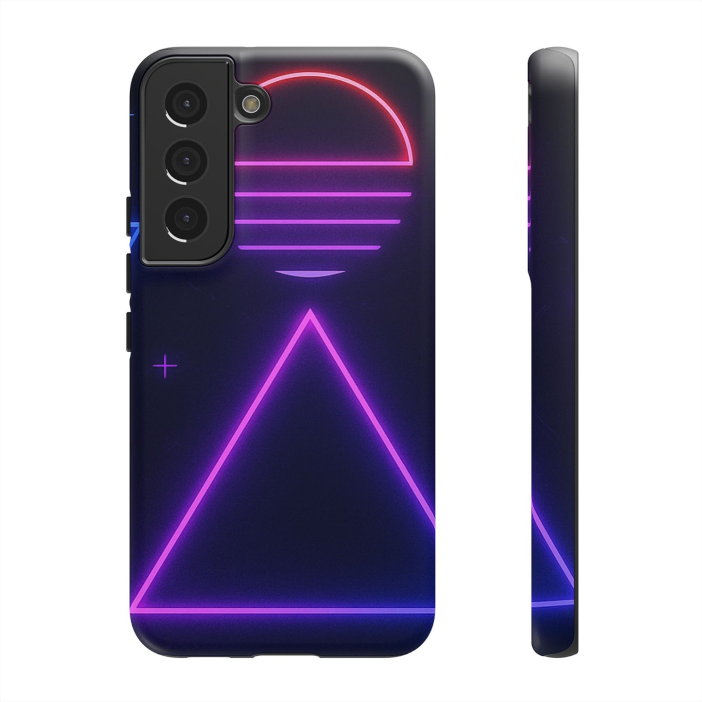 Retro Neon Phone Case, Tough Cases for iPhone, 80s Aesthetic Phone Cover, Abstract Neon Design, Gift for Tech Lovers