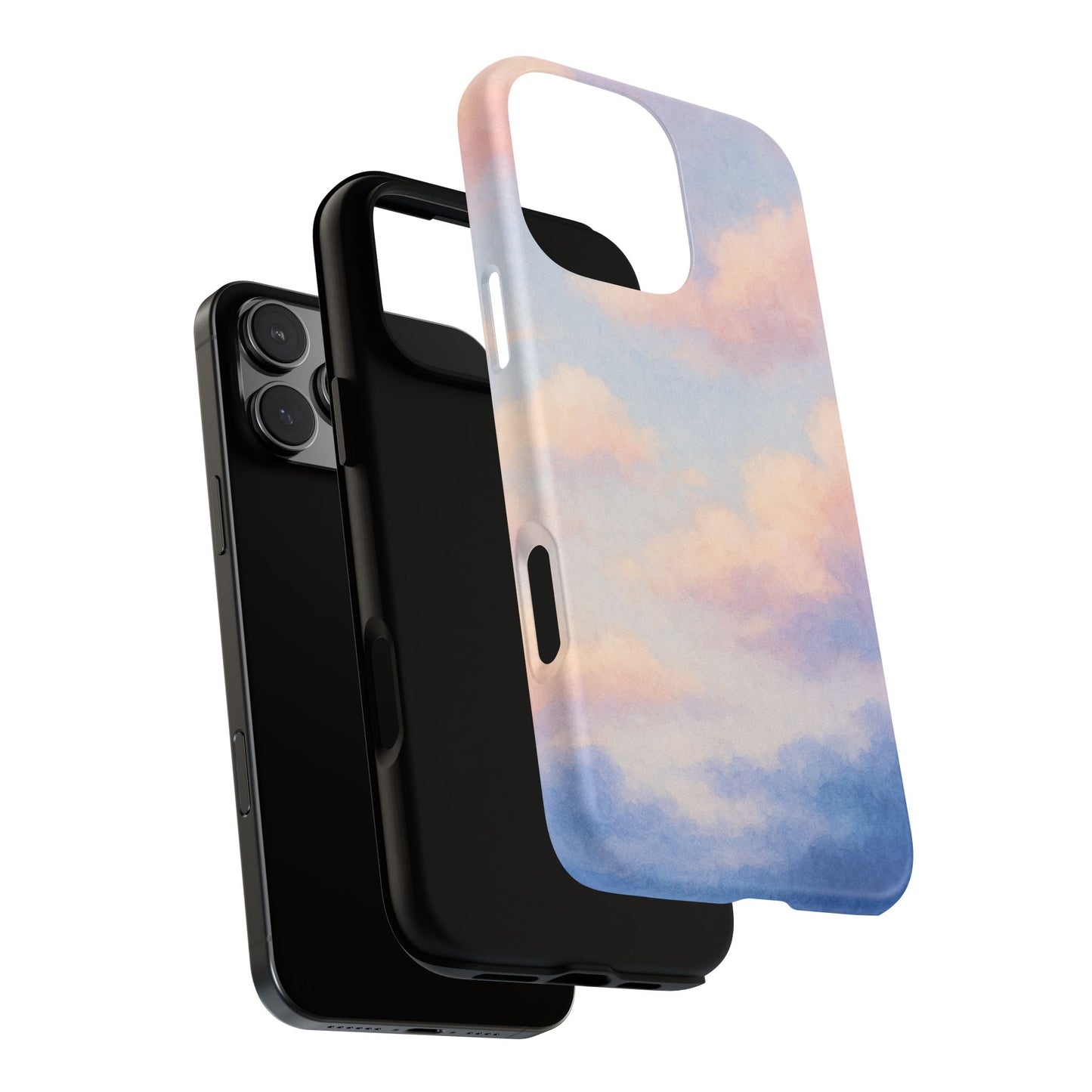Sky Blue Cloud Phone Case, Tough Phone Cover, Aesthetic Cell Phone Accessory, Gift for Teen, Trendy Tech Protection