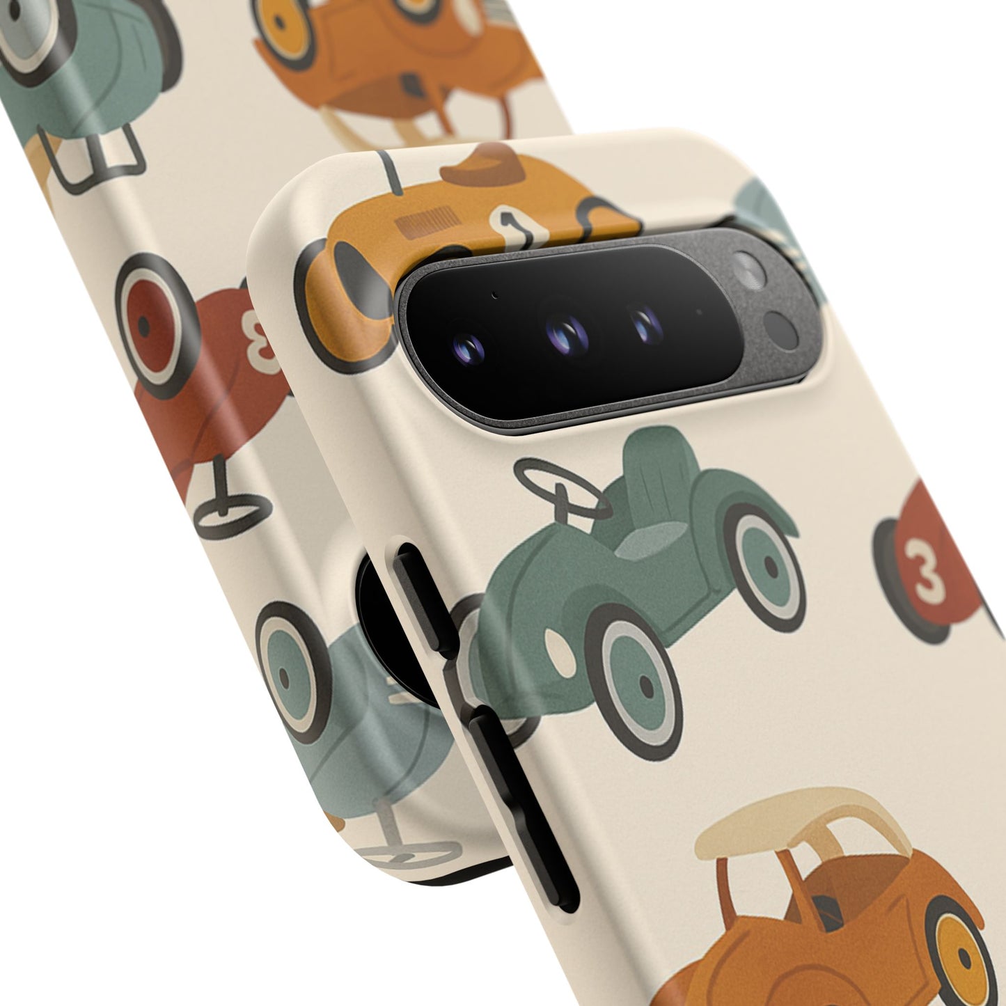 Vintage Car Phone Case, Tough Cases, Kids Gift, Car Lover Accessory, Retro Style, Phone Protection, Unique Design, pedal cars