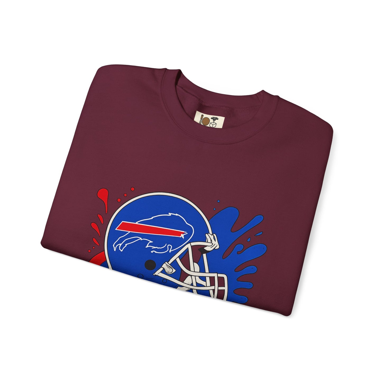 Buffalo Bills Inspired Crewneck Sweatshirt, NFL Fan Gear, Casual Sportswear, Game Day Apparel, Unisex Sweatshirt, Tailgate Clothing