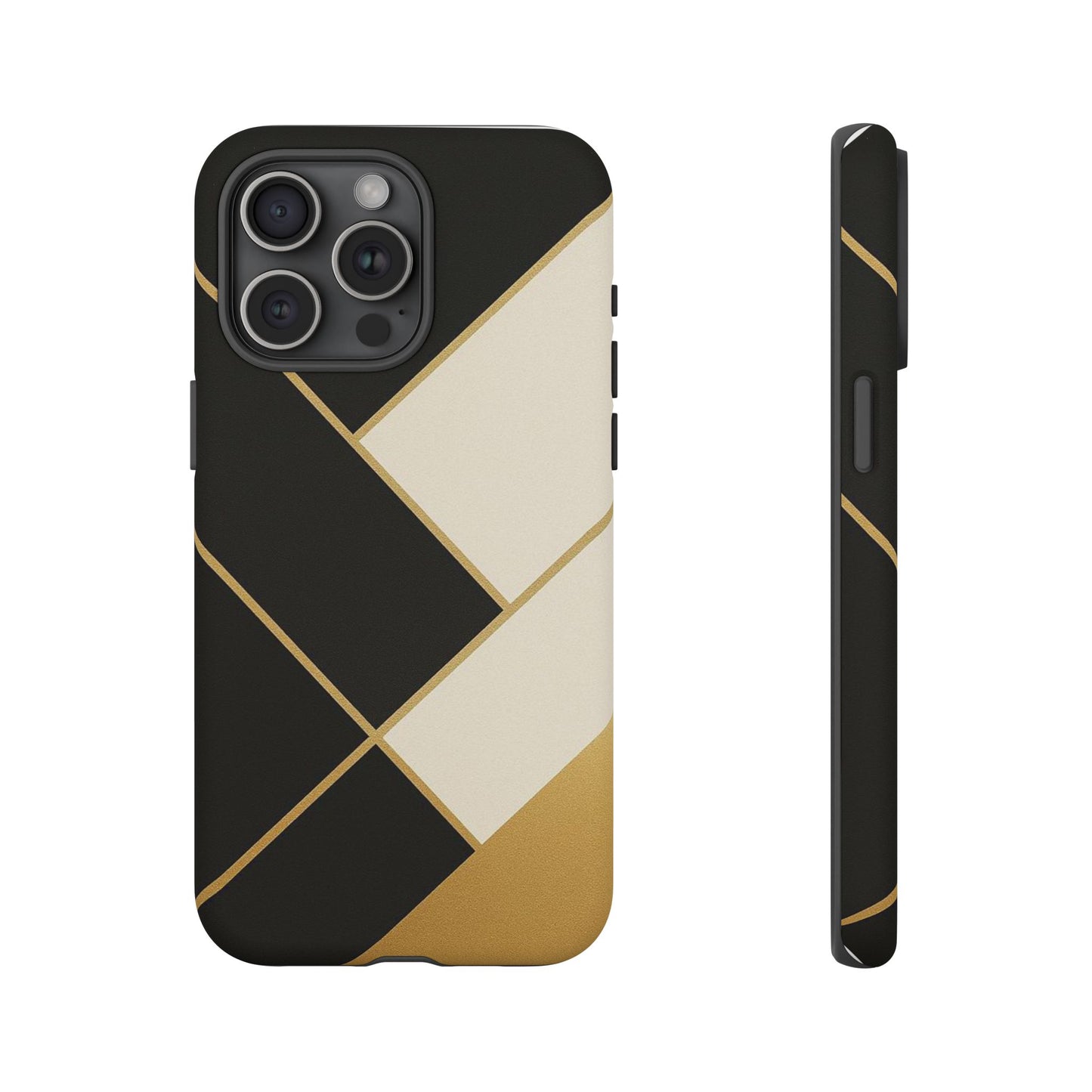Chic Phone Case, Stylish Phone Cover, Geometric Design Case, Protective Mobile Case, Modern Phone Protector