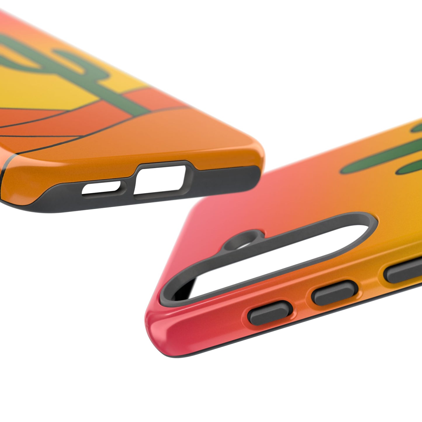 Desert Vibes Phone Case, Tough Cases, Cactus Design, Colorful Phone Cover, Summer Aesthetic, Unique Gift Idea