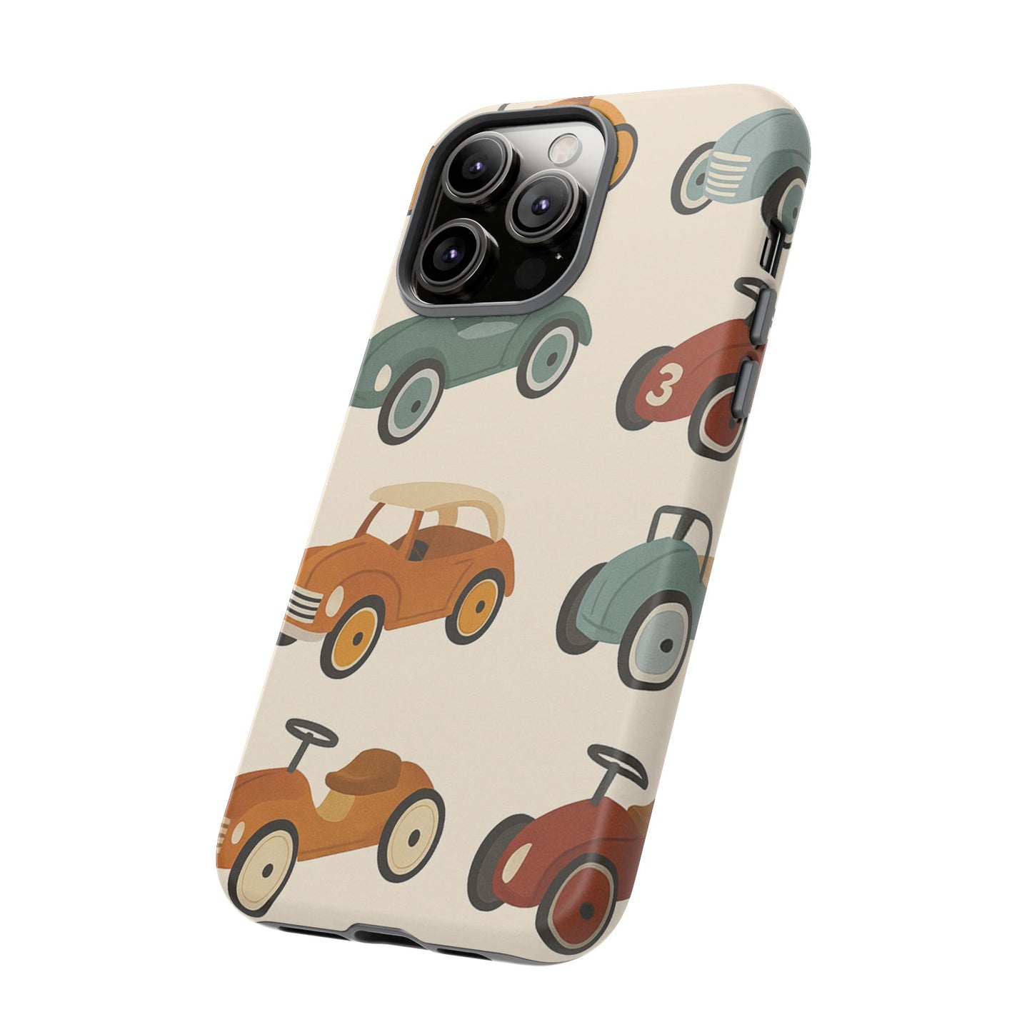 Vintage Car Phone Case, Tough Cases, Kids Gift, Car Lover Accessory, Retro Style, Phone Protection, Unique Design, pedal cars