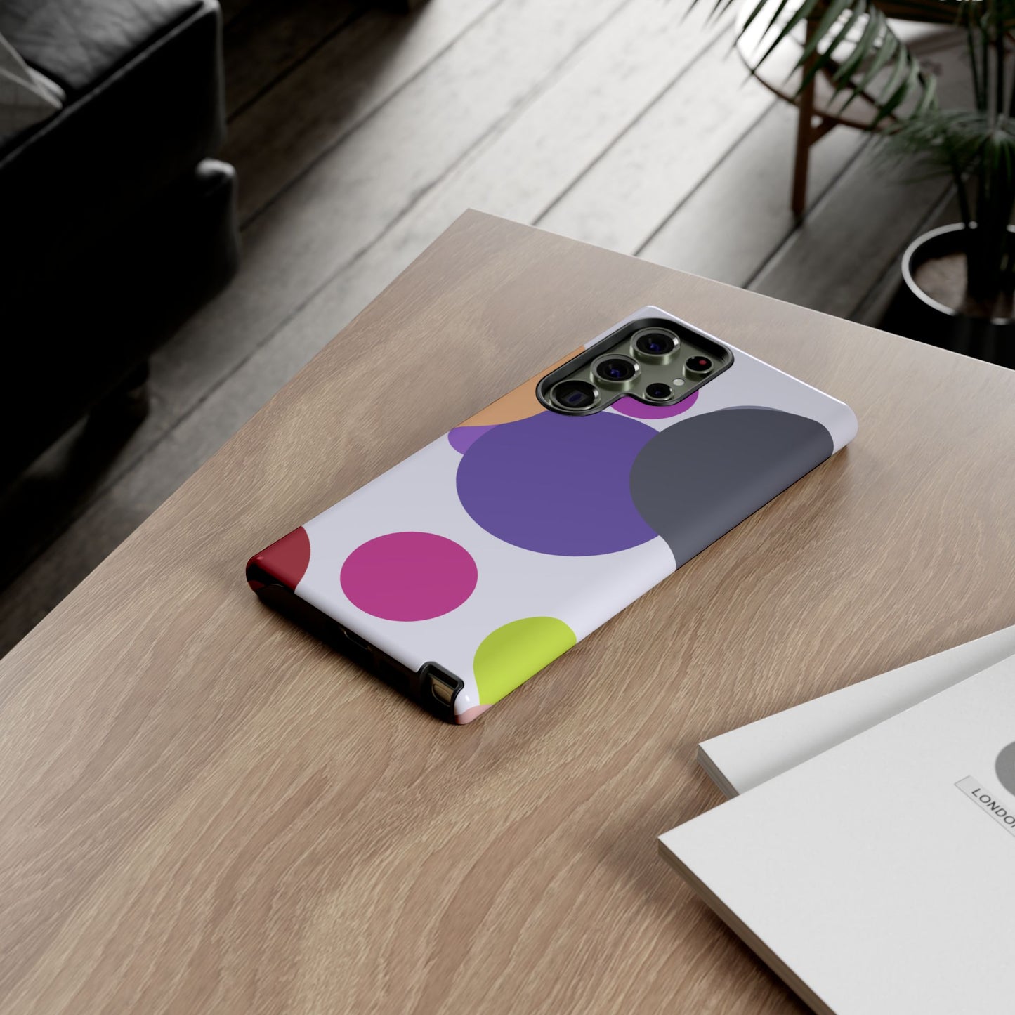 Colorful Geometric Phone Case, Bold Protective Cover for iPhone, Unique Gift for Trendy Teens, Fun Customizable Cases, Modern Design