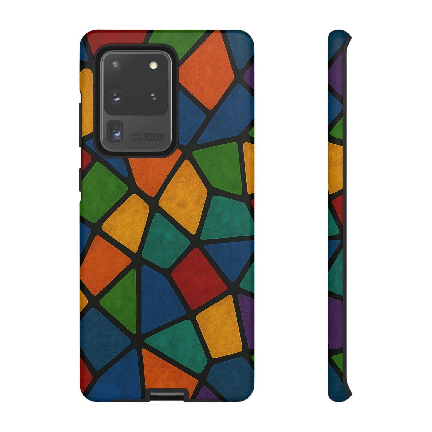 Colorful Mosaic Phone Case, Tough Cell Phone Cover, Vibrant Smartphone Protector, Unique Gift for Weddings, Birthday, Holidays