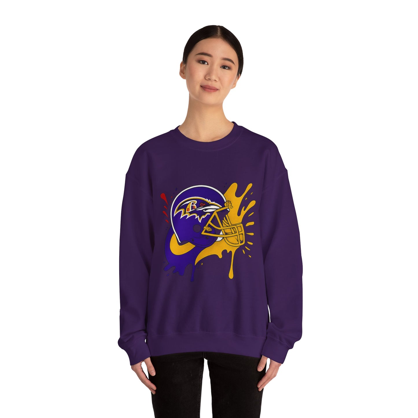 Baltimore Ravens Crewneck Sweatshirt, Unisex Sport Sweatshirt, Football Fan Apparel, Comfy Game Day Outfit, NFL Gift for Him/Her
