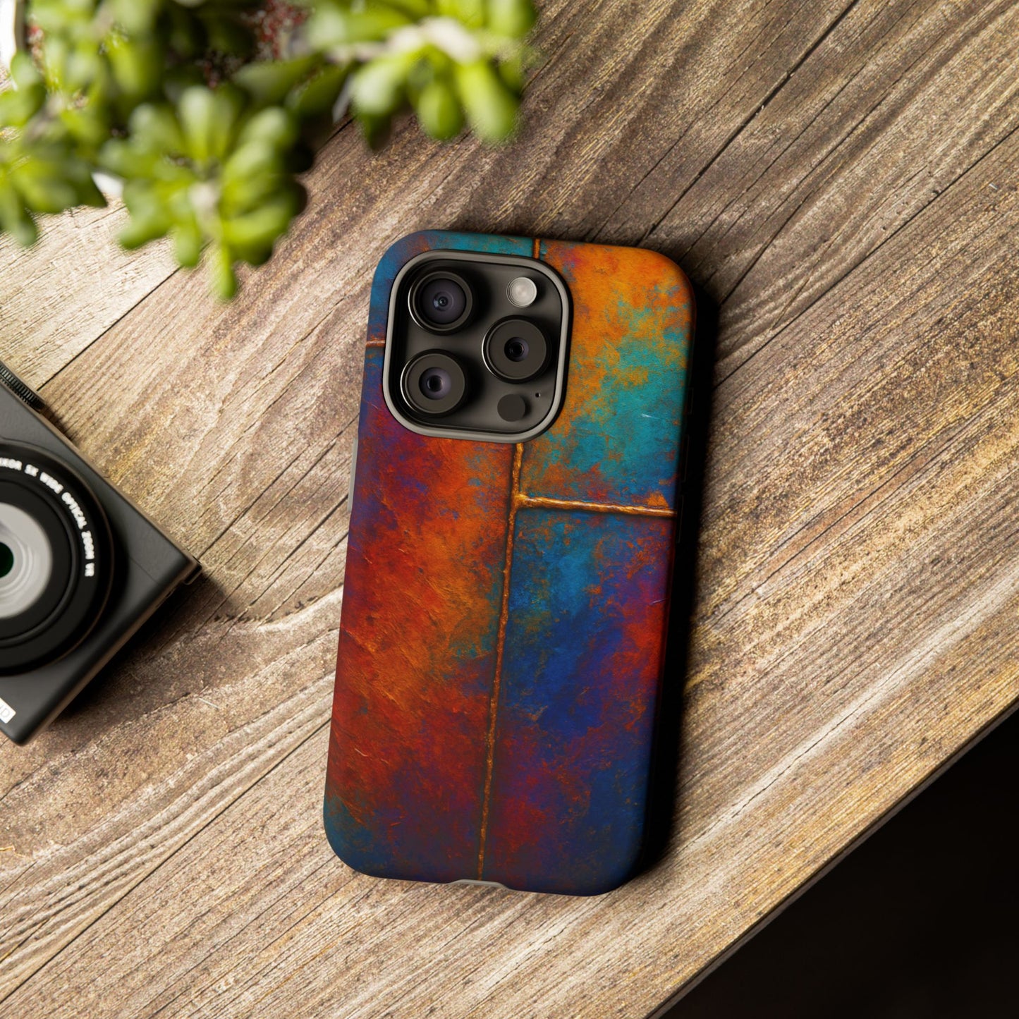 Vibrant Phone Case, Colorful Tough Case Cover, Artistic Phone Protector, Unique Smartphone Accessories, Gift for Tech Lovers