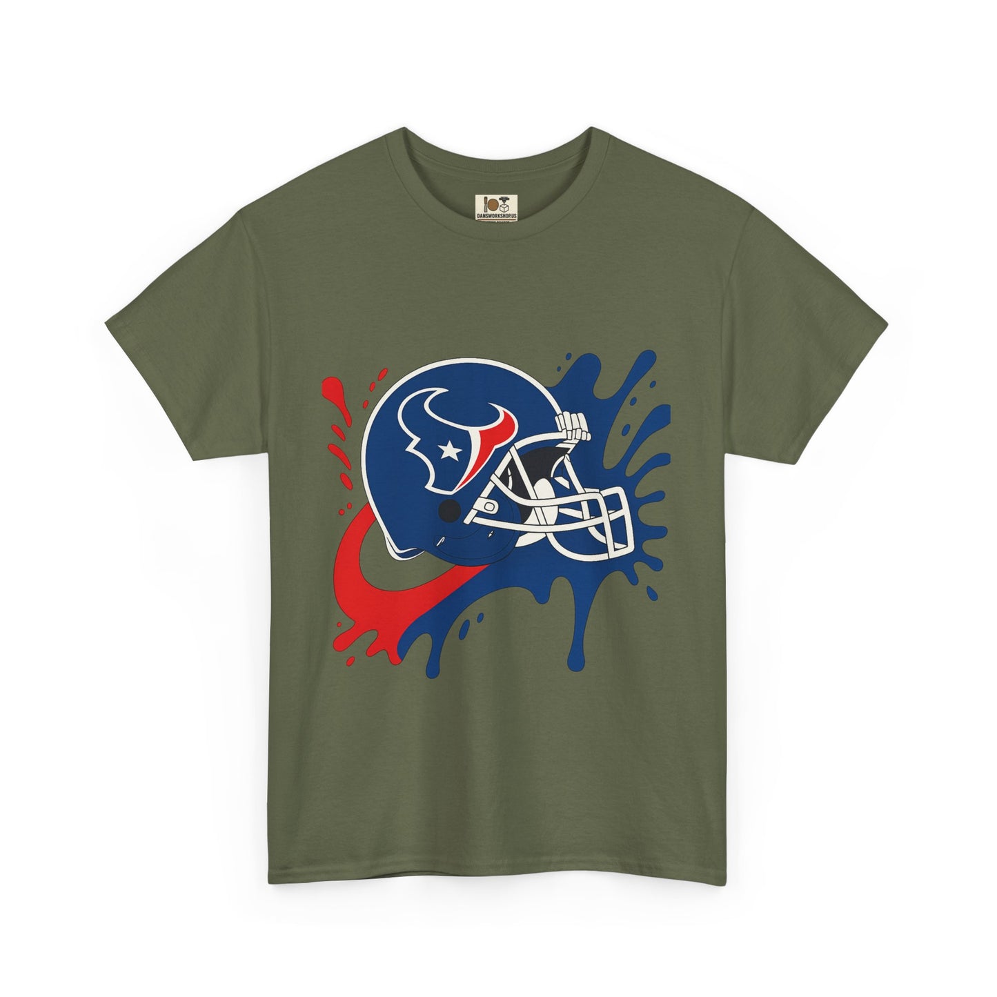 Football Splash Art Tee, Unisex Sports Shirt, Game Day Casual Wear, Gift for Fans, Holidays, Team Spirit Apparel