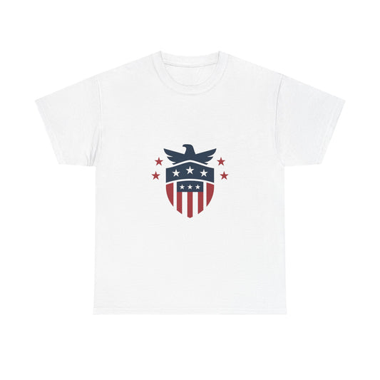 Patriotic Eagle Tee, Unisex Cotton Shirt, USA Flag T-Shirt, 4th of July Gift, Casual Wear for Summer Celebrations
