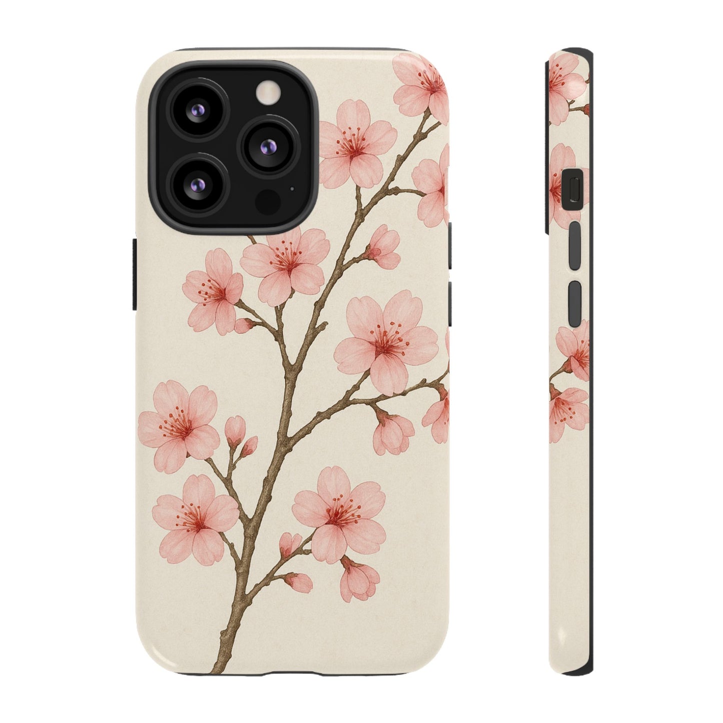 Cherry Blossom Phone Case, Floral Phone Cover, Tough Case for Gifts, Spring Decor, Cute Tech Accessories, Nature Lover's Gift