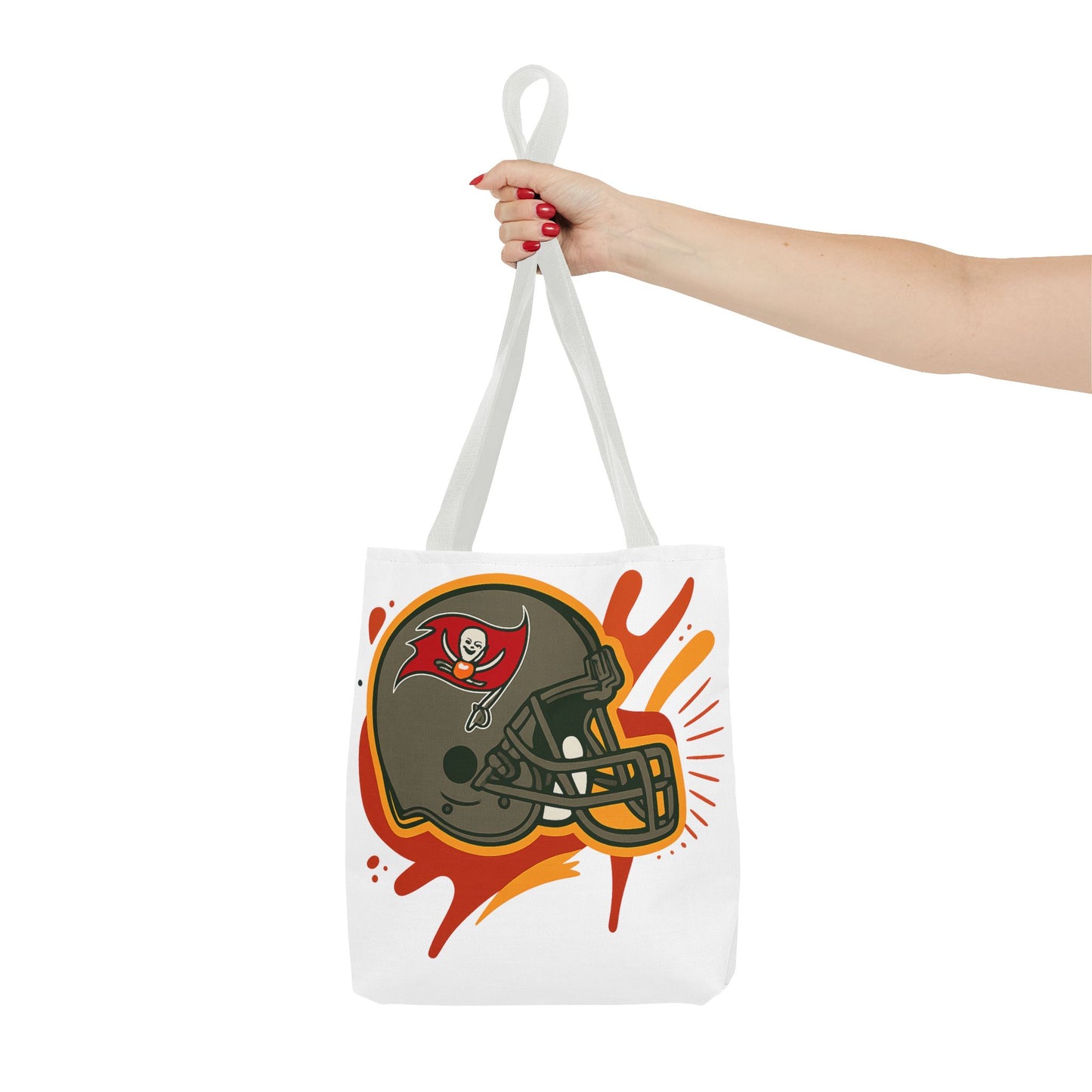 Tote Bag with Bold Football Design, Sports Tote, Game Day Bag, NFL Fan Gift, Personalized Beach Bag, Unique Shopping Tote