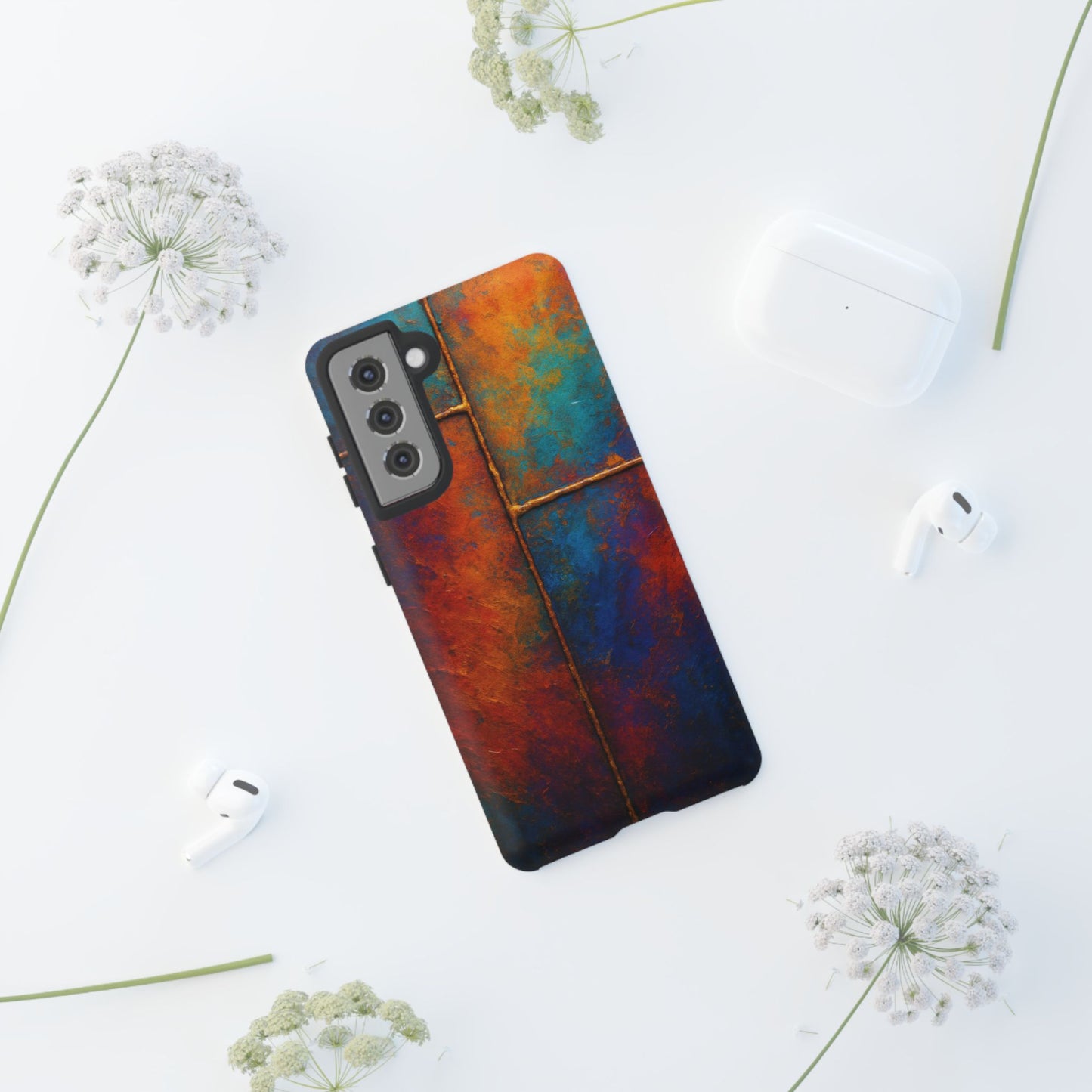 Vibrant Phone Case, Colorful Tough Case Cover, Artistic Phone Protector, Unique Smartphone Accessories, Gift for Tech Lovers