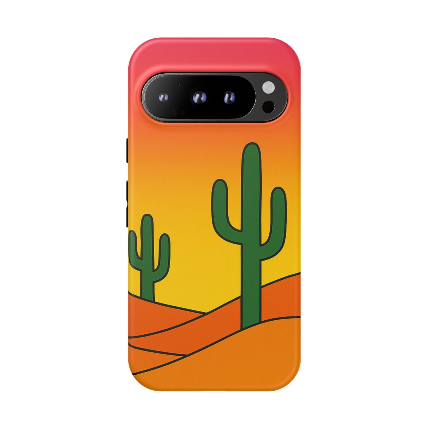 Desert Vibes Phone Case, Tough Cases, Cactus Design, Colorful Phone Cover, Summer Aesthetic, Unique Gift Idea