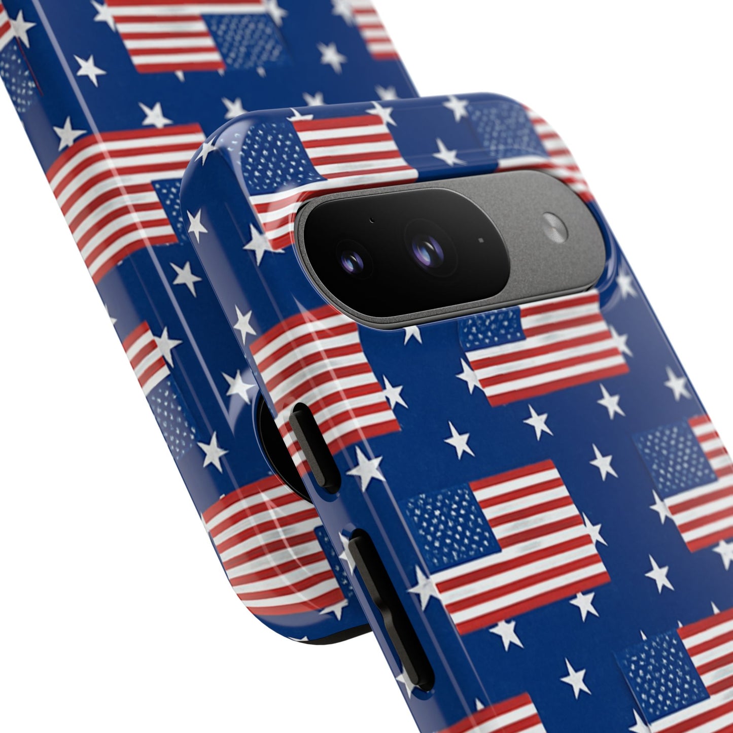 Patriotic Phone Case, Independence Day Accessories, American Flag Design, Star-Spangled Cover, Summer BBQ Gift