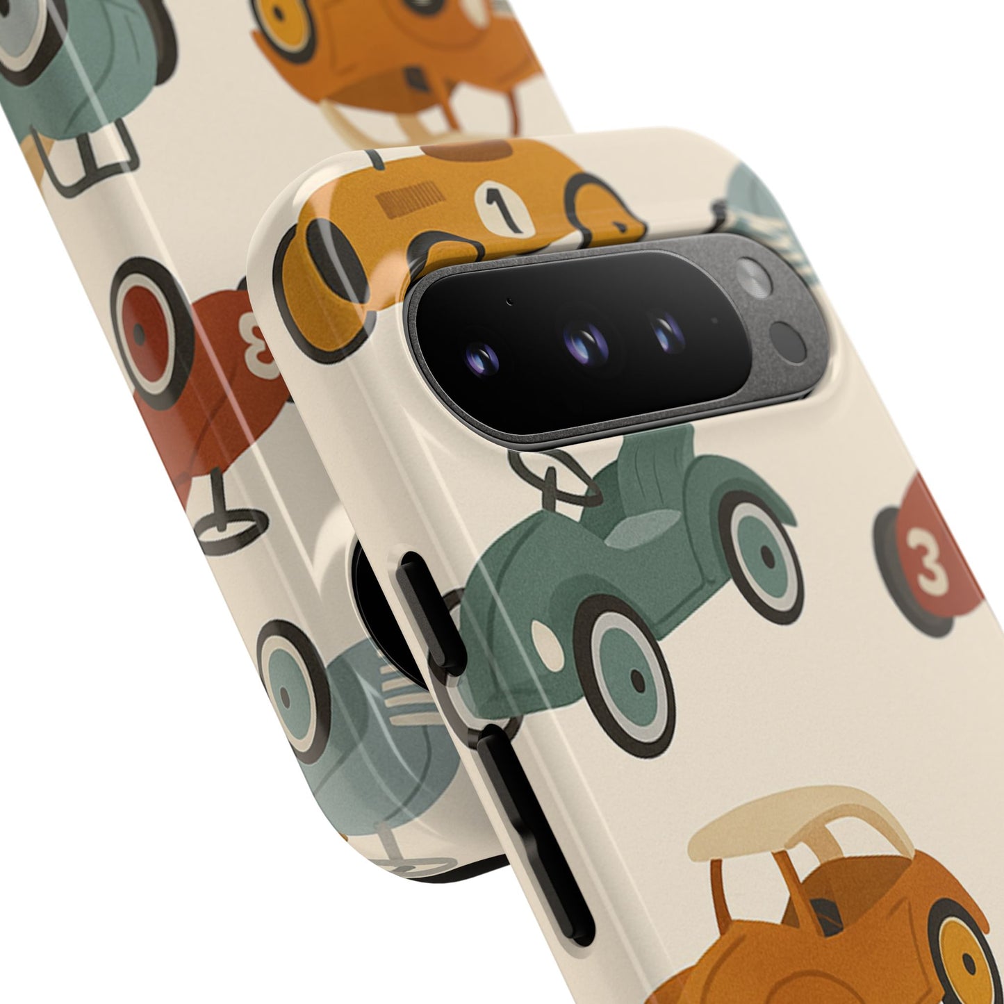 Vintage Car Phone Case, Tough Cases, Kids Gift, Car Lover Accessory, Retro Style, Phone Protection, Unique Design, pedal cars