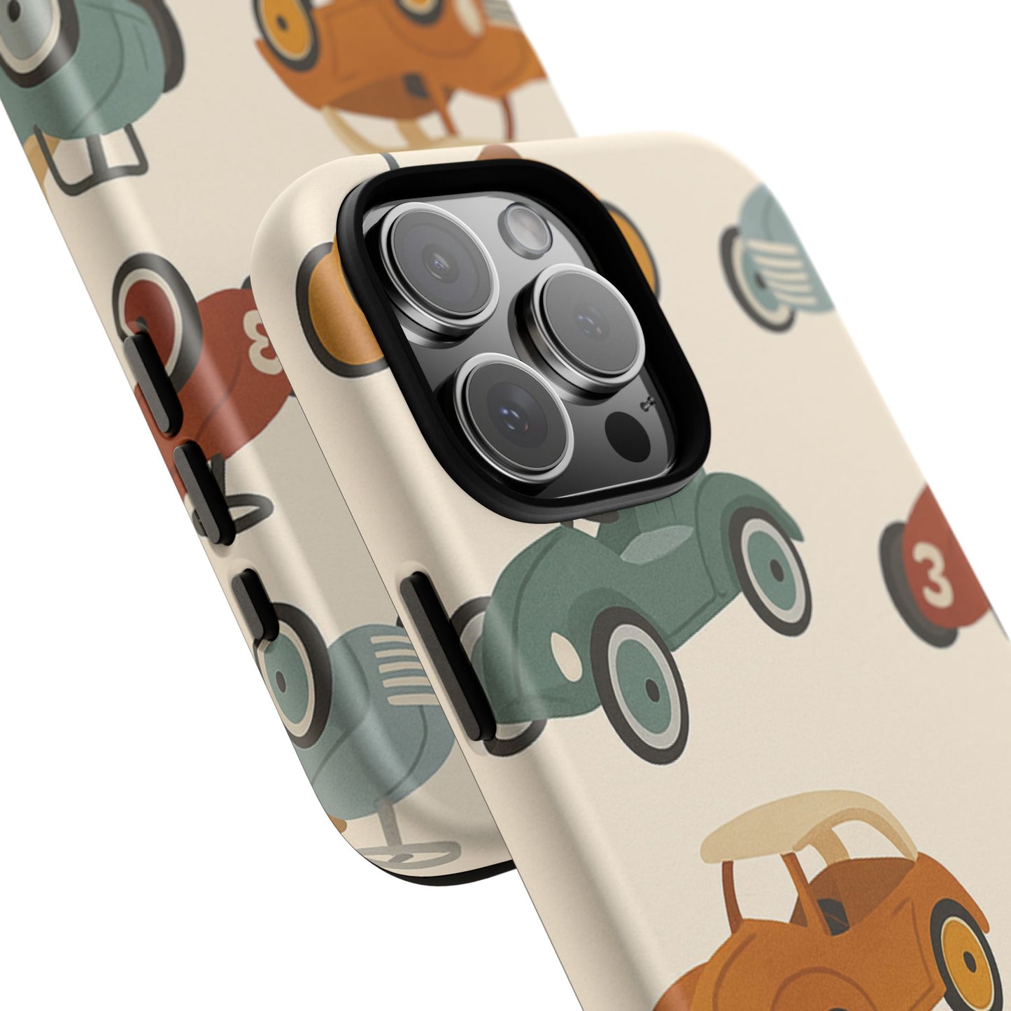 Vintage Car Phone Case, Tough Cases, Kids Gift, Car Lover Accessory, Retro Style, Phone Protection, Unique Design, pedal cars