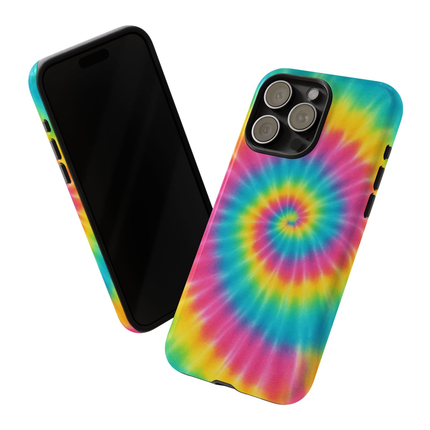 Colorful Tie-Dye Phone Case, Vibrant Phone Cover, Boho Style Accessory, Gift for Teens, Trendy Phone Accessories