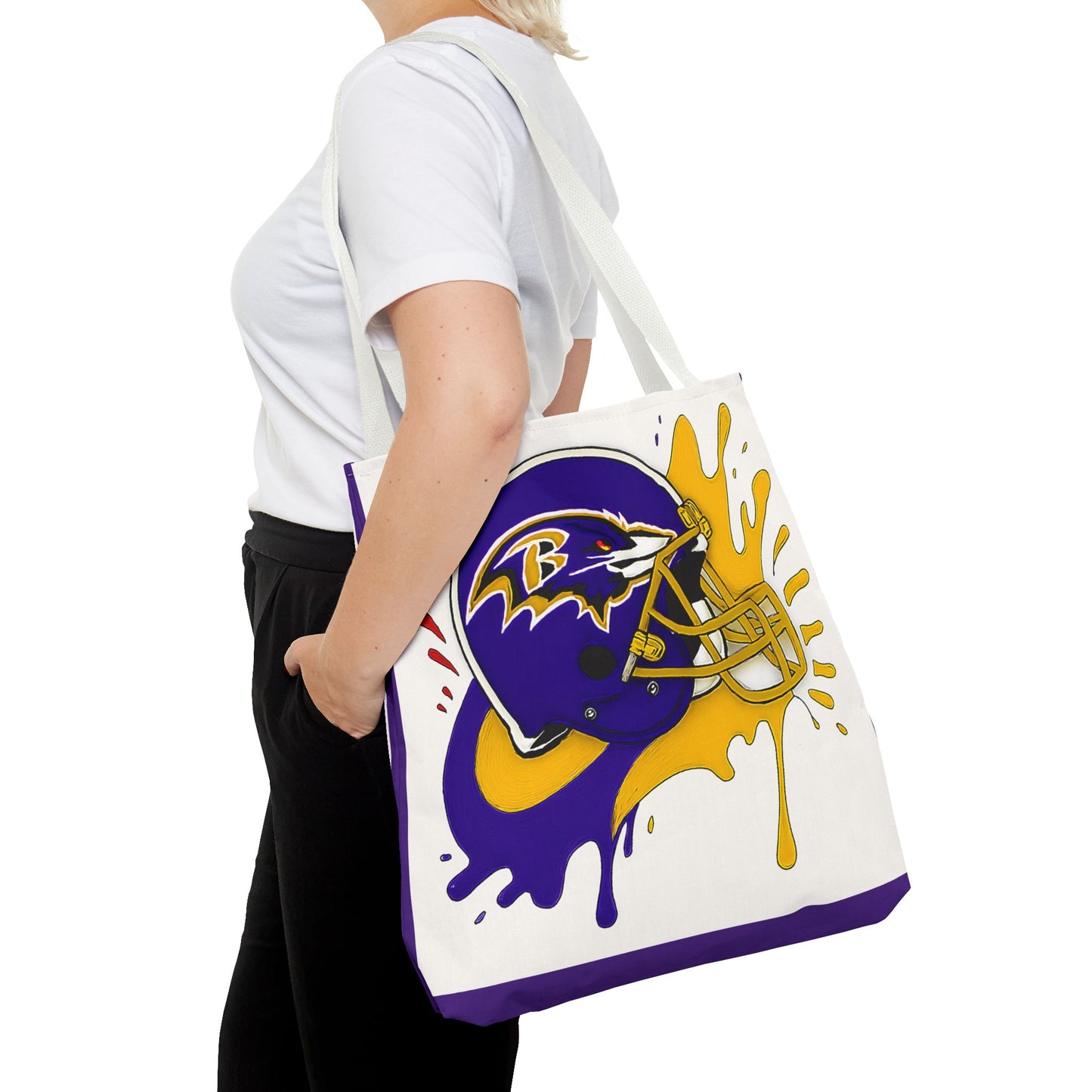 Bold Ravens-Inspired Tote Bag, Football Fan Gift, Sports Tote, Game Day Accessory, Team Spirit Bag, Unique Gift for Her
