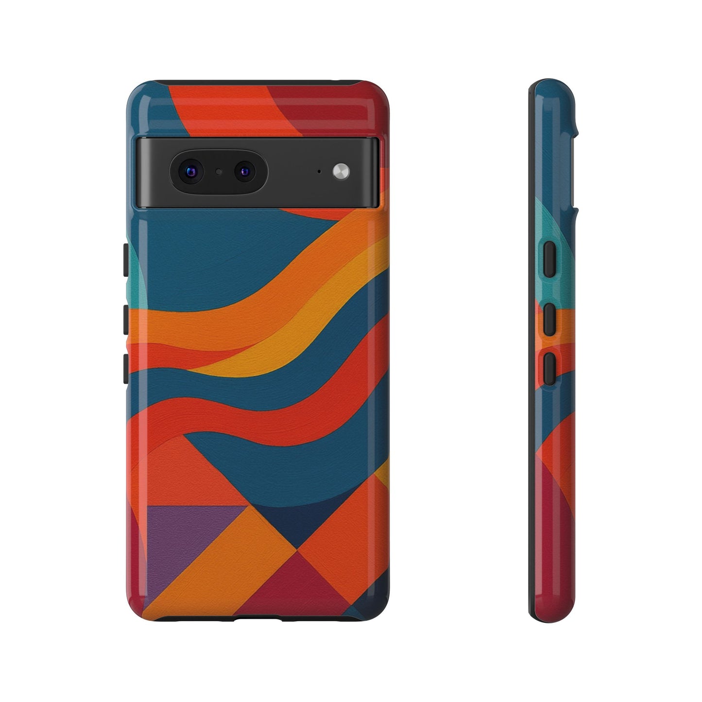 Vibrant Phone Case, Abstract Design Cover, Tough Cases for All Occasions, Stylish Gift for Tech Lovers, Modern Phone Accessories