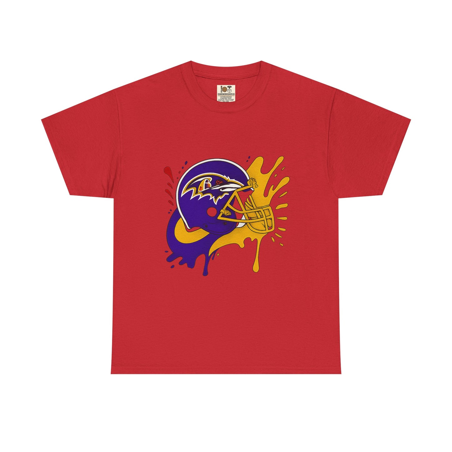 Baltimore Ravens Paint Splash Unisex Heavy Cotton Tee, Sports T-shirt, Football Fan Gift, Game Day Apparel, Team Pride Shirt