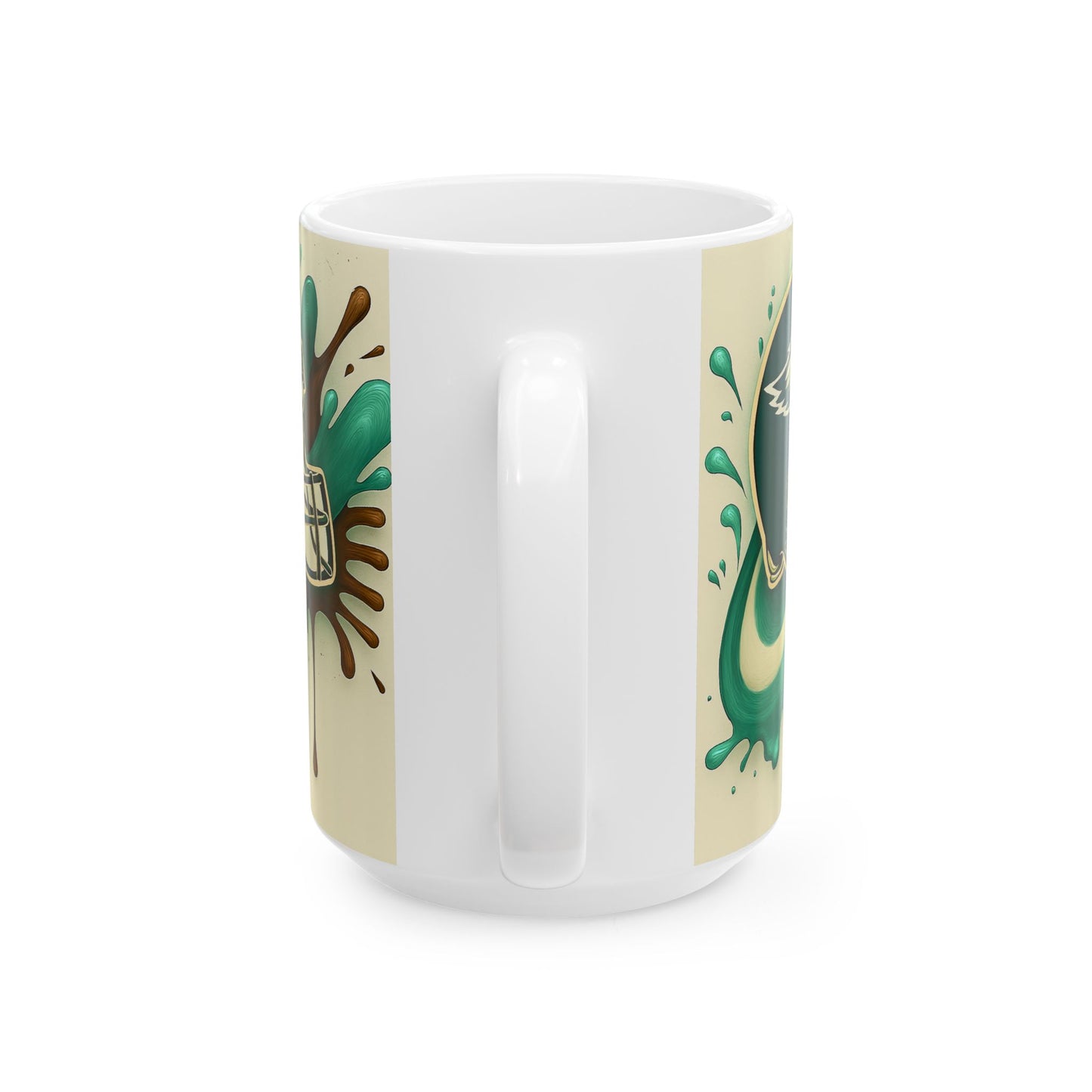 Sporty Ceramic Mug for Coffee Lovers, Fun Gift for Sports Fans, Unique Drinkware for Game Days, Personalized Team Mug, 11oz and 15oz Sizes