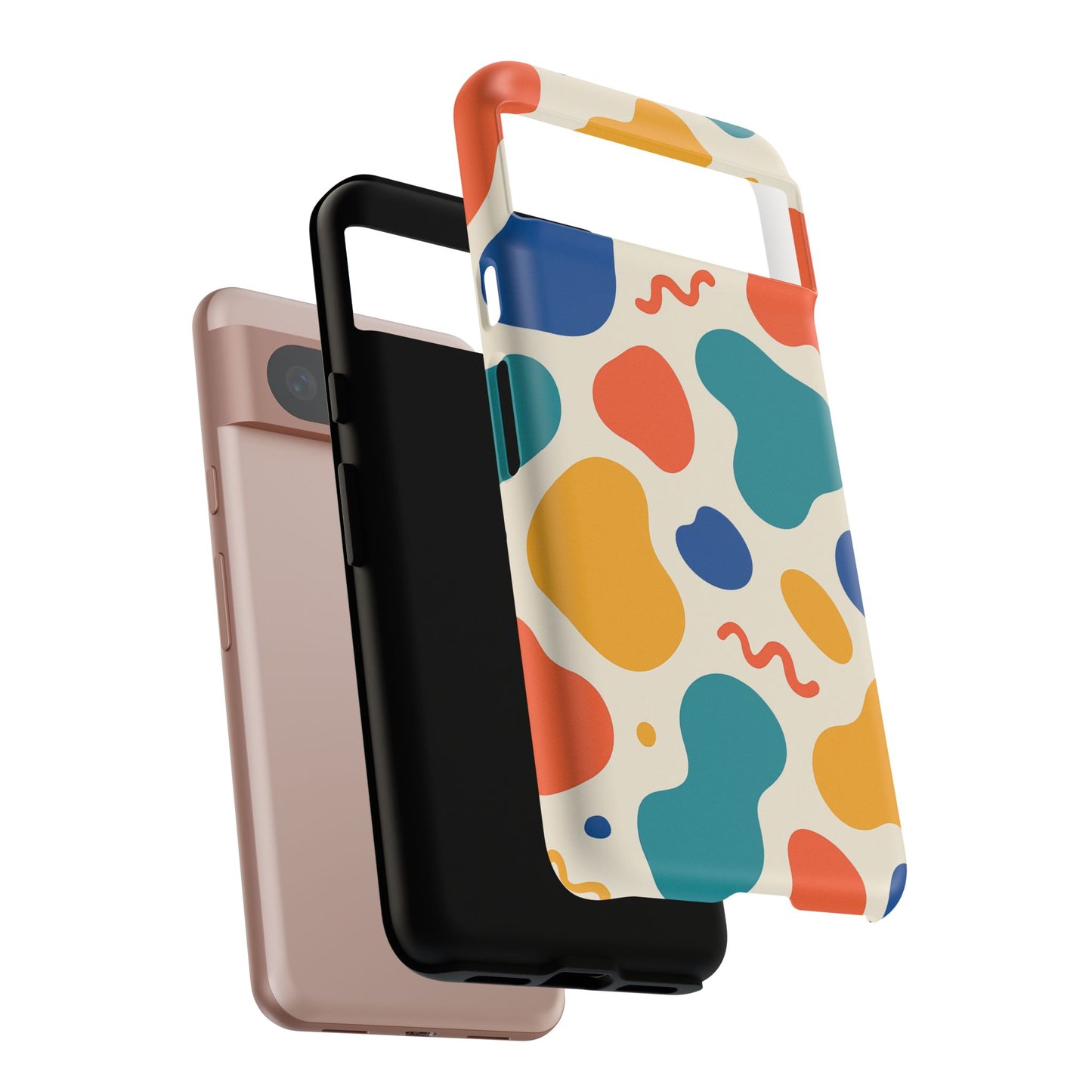 Colorful Phone Case with Abstract Design, Stylish Phone Cover, Trendy Tech Accessory for Her, Unique Gift Idea, Fun Patterned Case