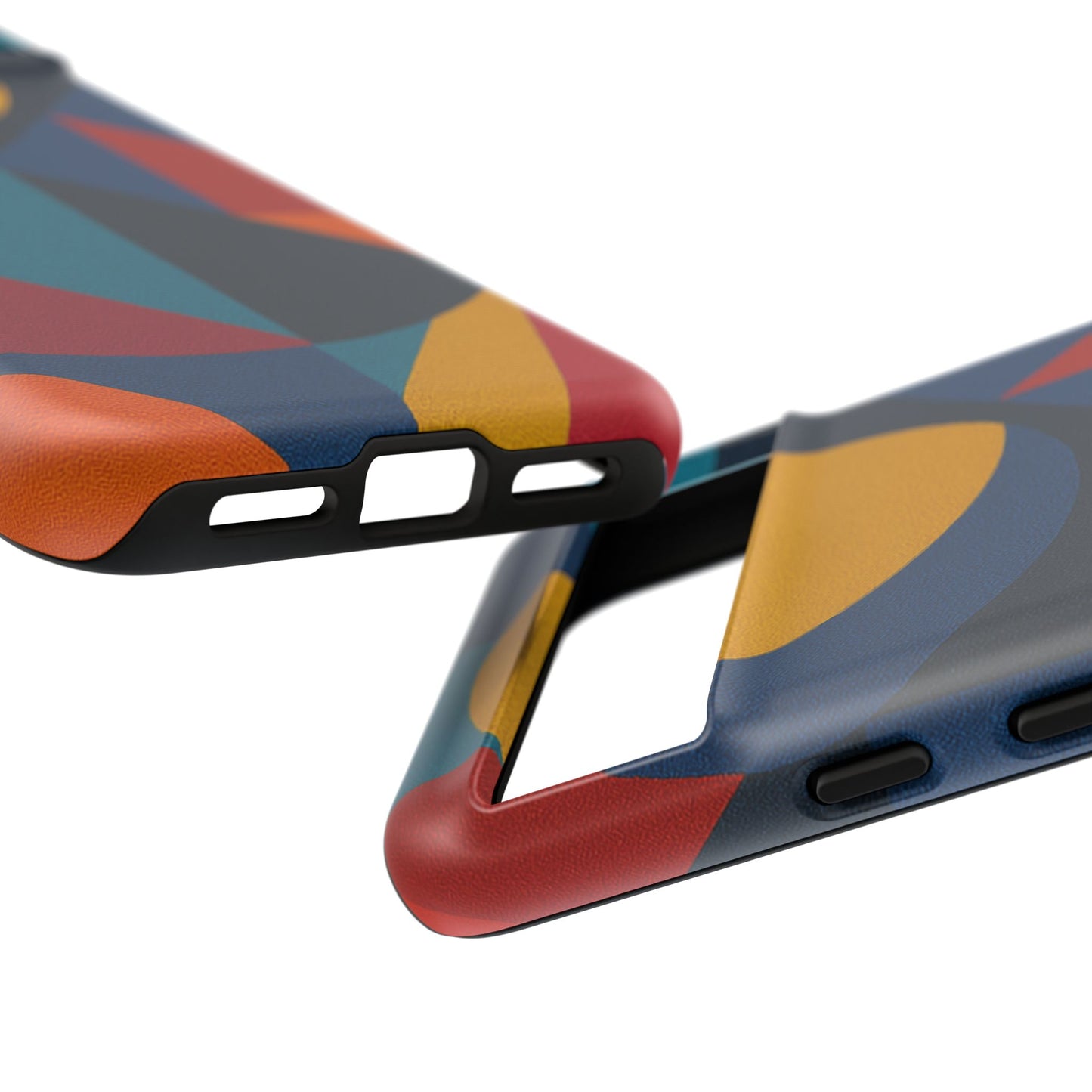 Vibrant Phone Case, Colorful Phone Cover, Geometric Design, Artistic Gift, Trendy Accessory, Vibrant Colors, Unique Design