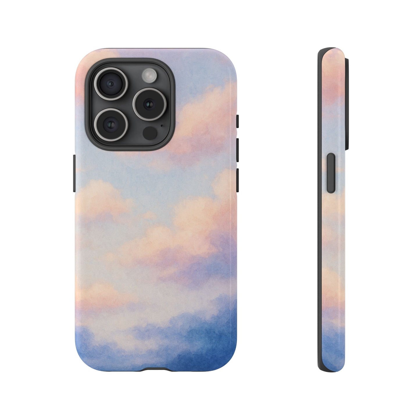 Sky Blue Cloud Phone Case, Tough Phone Cover, Aesthetic Cell Phone Accessory, Gift for Teen, Trendy Tech Protection