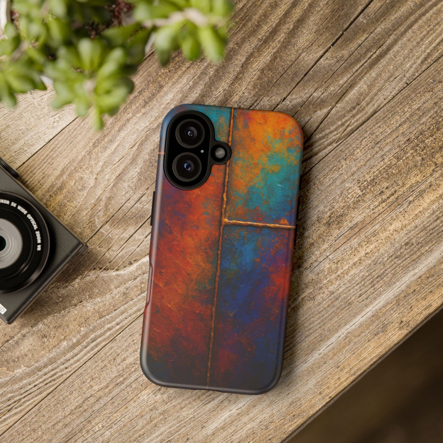 Vibrant Phone Case, Colorful Tough Case Cover, Artistic Phone Protector, Unique Smartphone Accessories, Gift for Tech Lovers