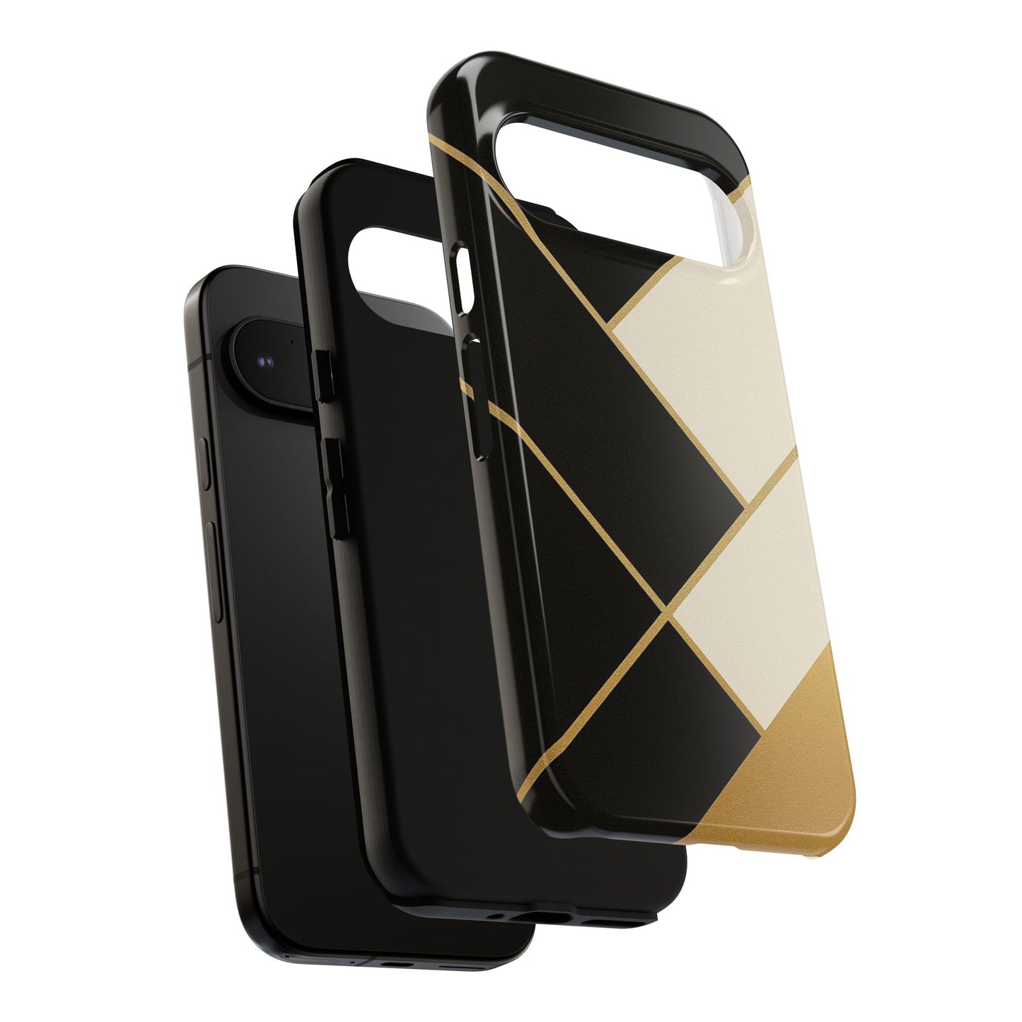 Chic Phone Case, Stylish Phone Cover, Geometric Design Case, Protective Mobile Case, Modern Phone Protector