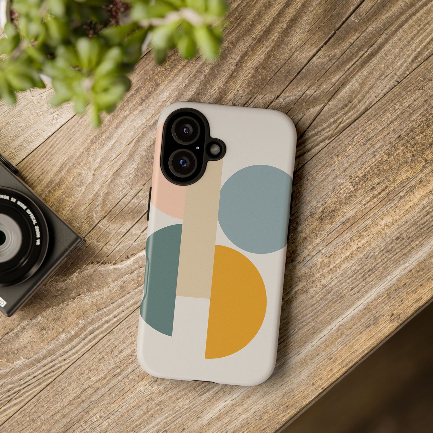 Minimalist Geometric Phone Case, Stylish Protective Cover for Phones, Modern Design, Gift for Him/Her, Trendy Tech Accessory