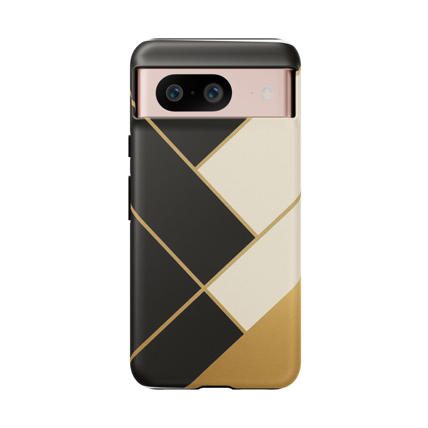 Chic Phone Case, Stylish Phone Cover, Geometric Design Case, Protective Mobile Case, Modern Phone Protector