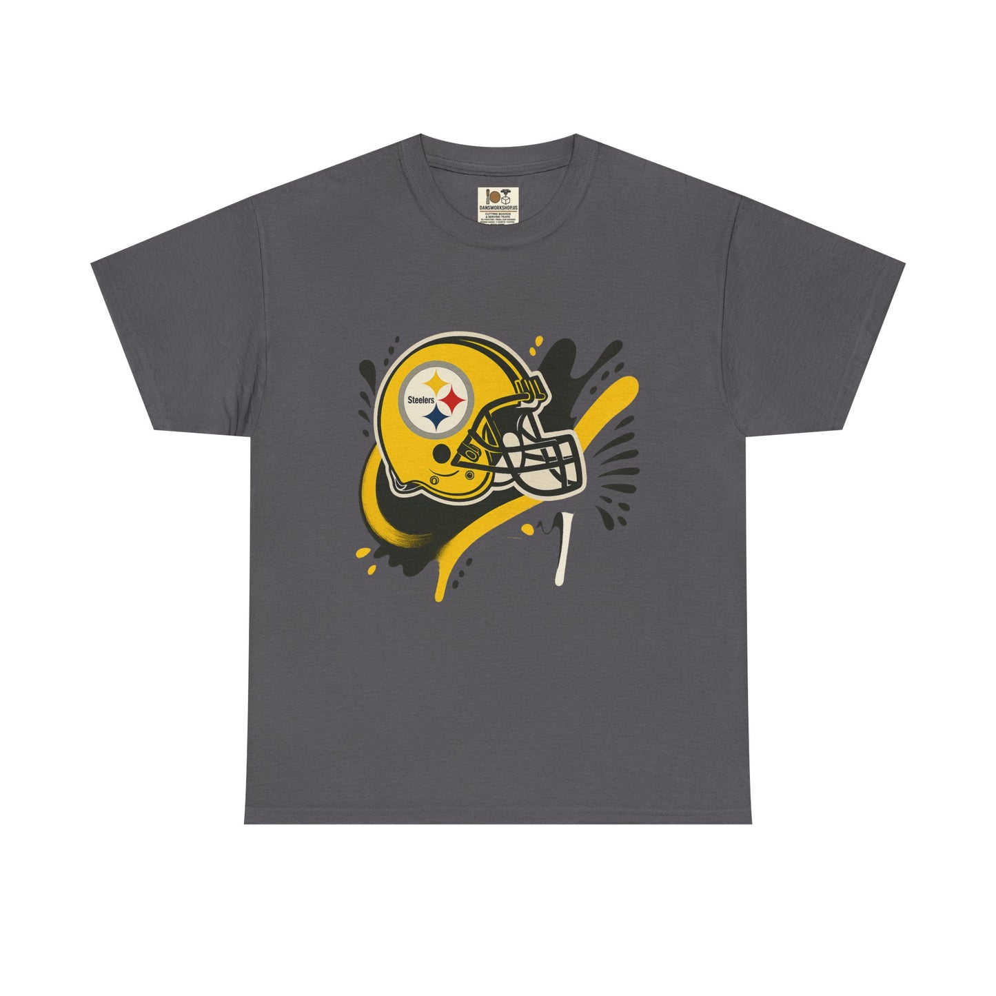Pittsburgh Steelers Inspired Unisex Heavy Cotton Tee, Sports Fan T-Shirt, Game Day Apparel, Gift for Him/Her, Football Season Style