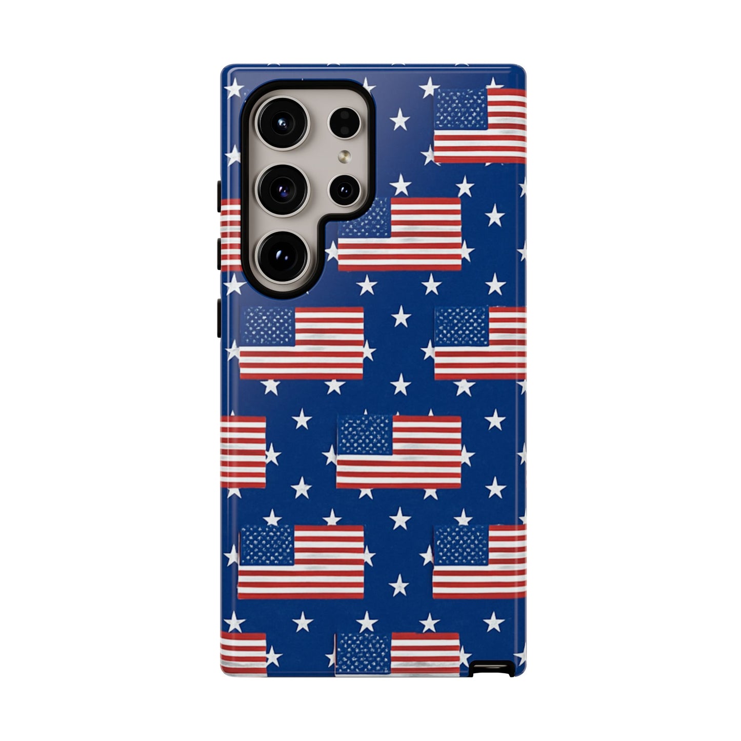 Patriotic Phone Case, Independence Day Accessories, American Flag Design, Star-Spangled Cover, Summer BBQ Gift