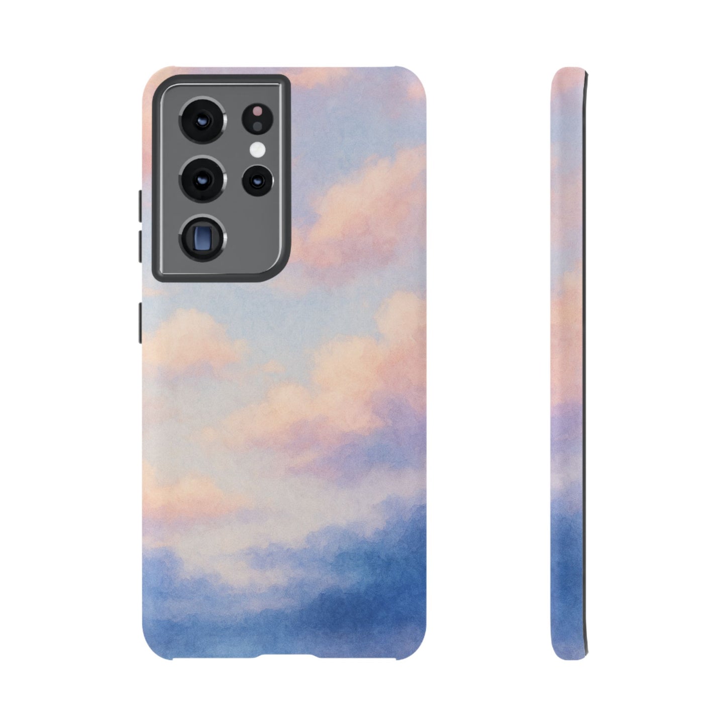 Sky Blue Cloud Phone Case, Tough Phone Cover, Aesthetic Cell Phone Accessory, Gift for Teen, Trendy Tech Protection