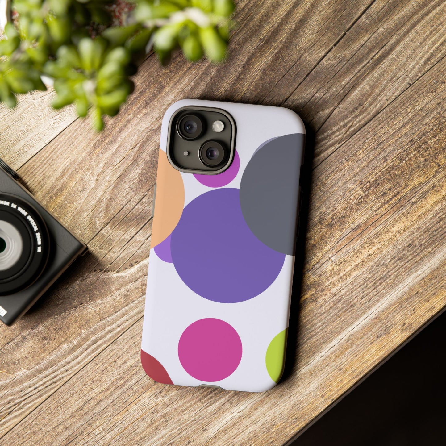 Colorful Geometric Phone Case, Bold Protective Cover for iPhone, Unique Gift for Trendy Teens, Fun Customizable Cases, Modern Design