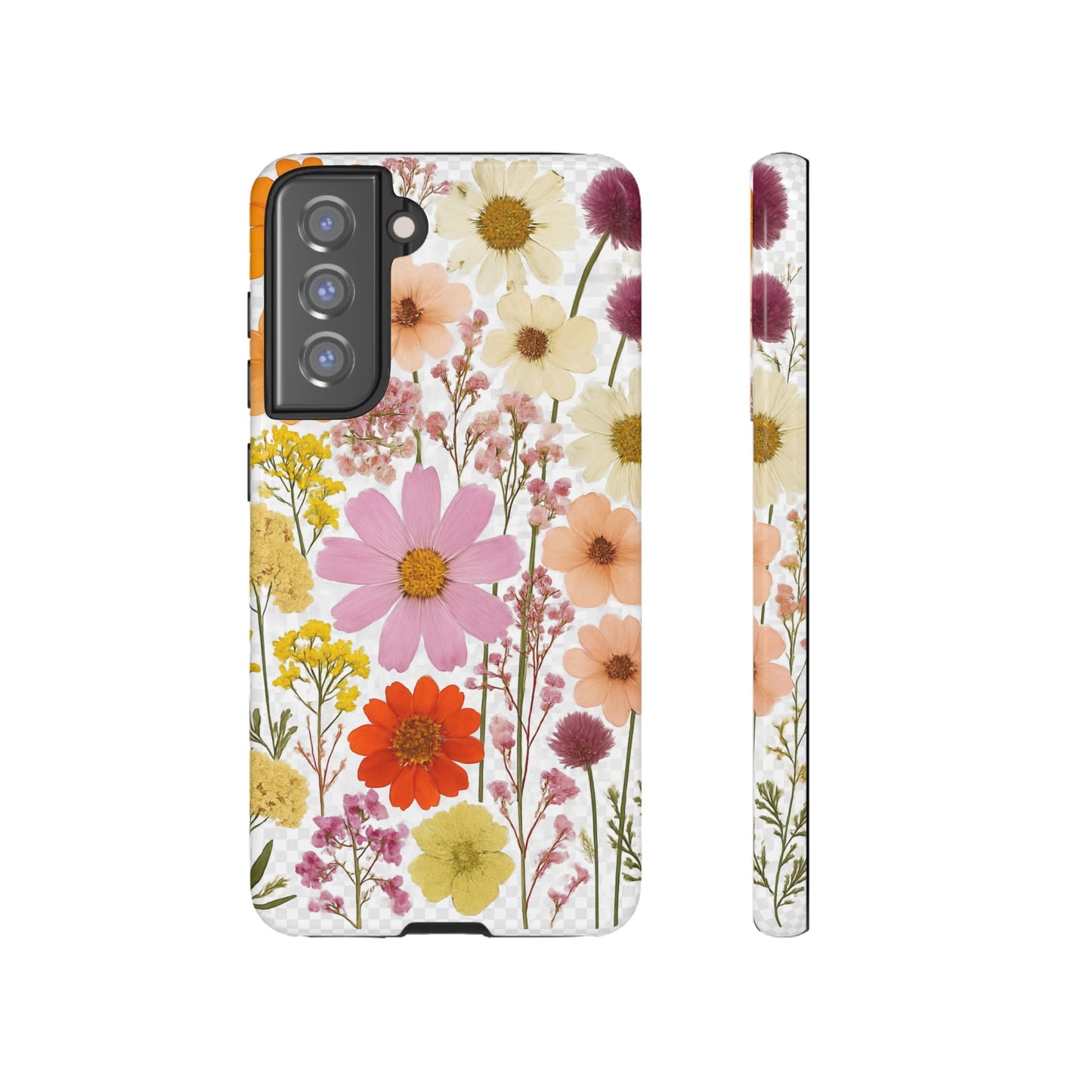 Floral Phone Case - Tough Cases, Stylish Protective Cover, Flower Design, Trendy Gift, Nature Lover Accessory, DRIED FLOWERS